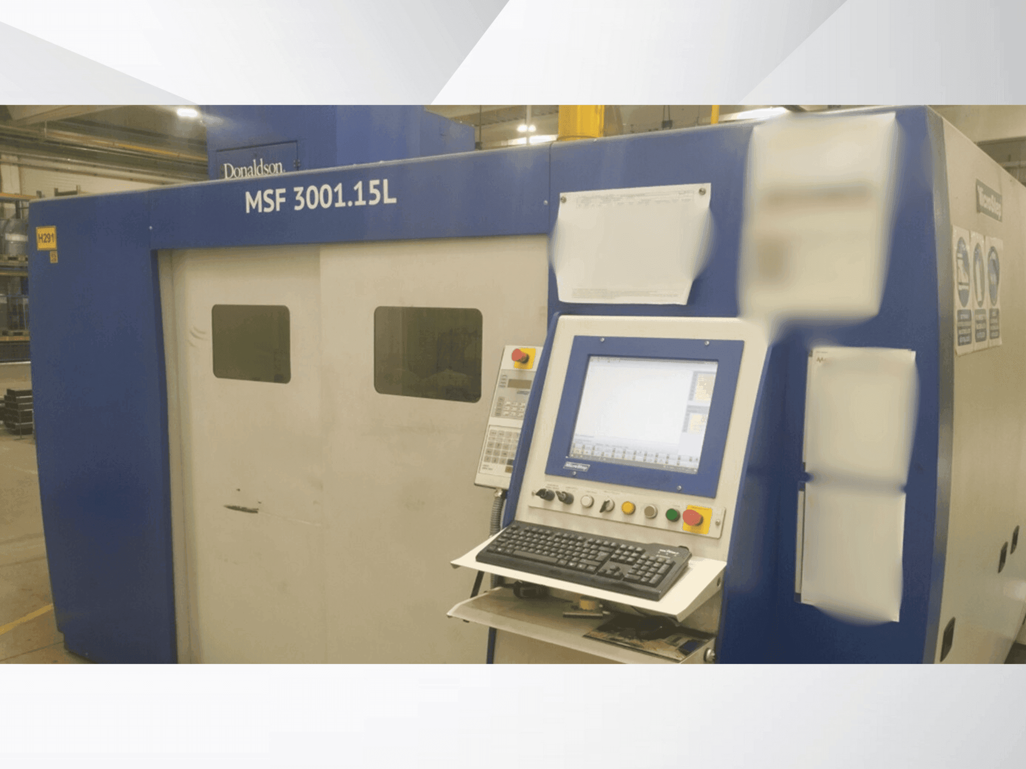 Front view of MicroStep Fiber MSF 3001.15L machine