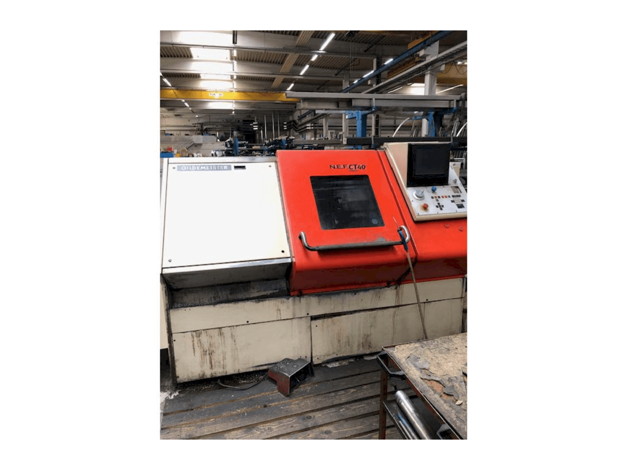 Front view of Gildemeister NEF CT 40 machine