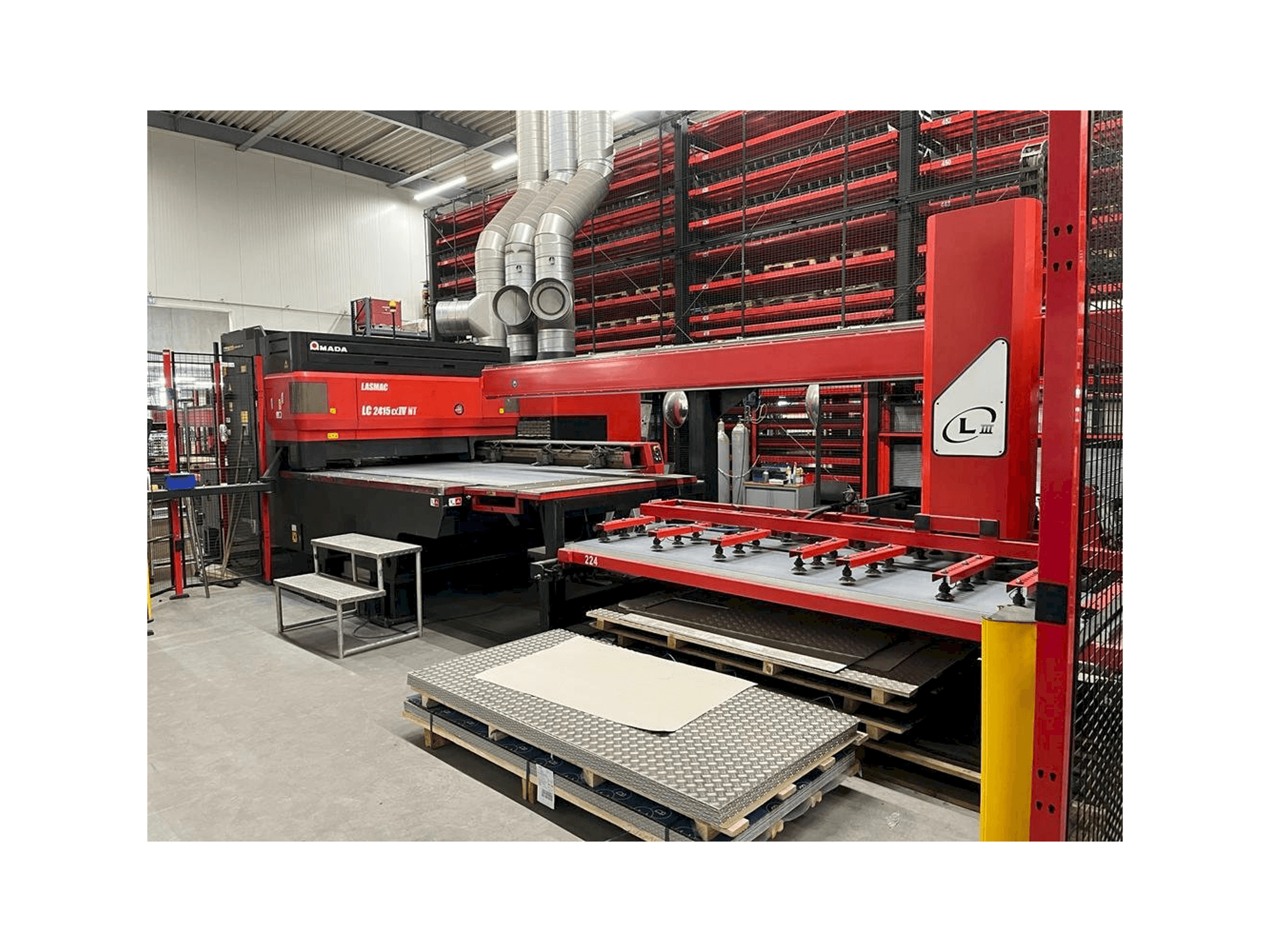 Front view of AMADA LC2415 a IV NT machine