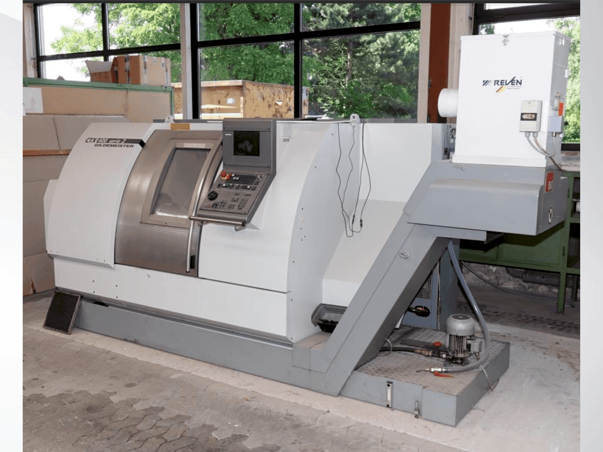 Front view of Gildemeister CTX-400 S2 machine