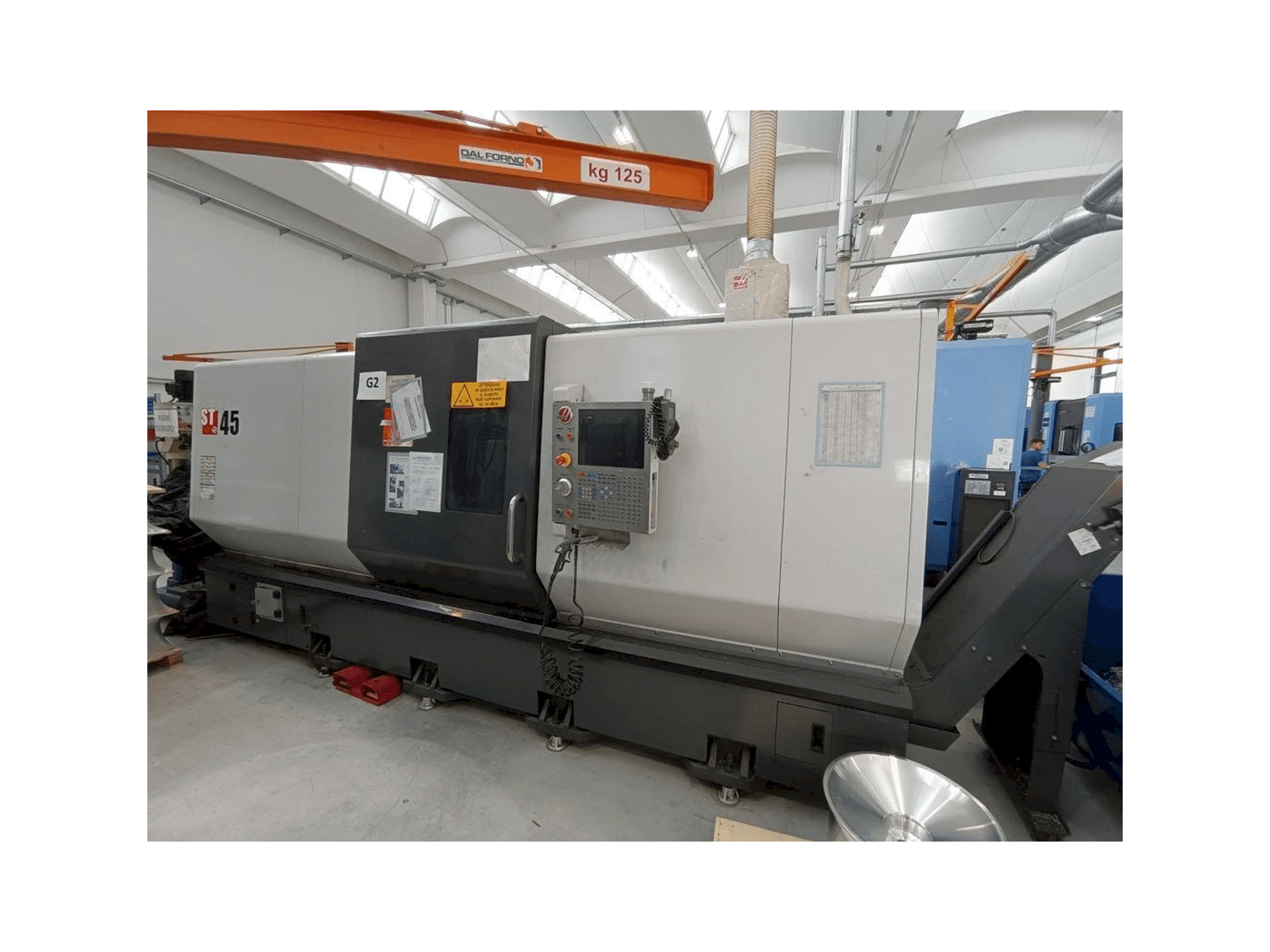 Front view of HAAS ST 45 machine