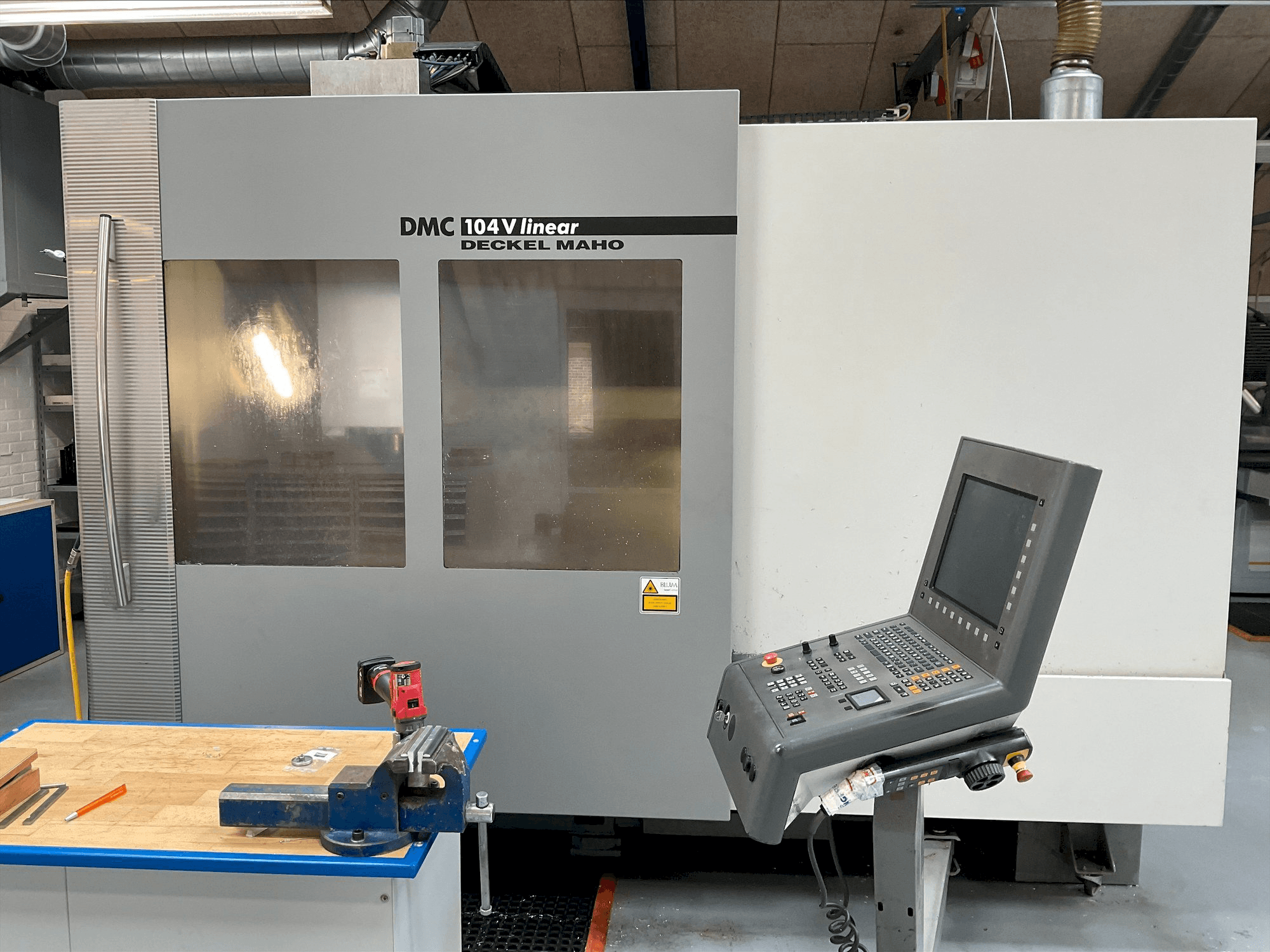 Front view of DMG MORI DMC 104V linear machine