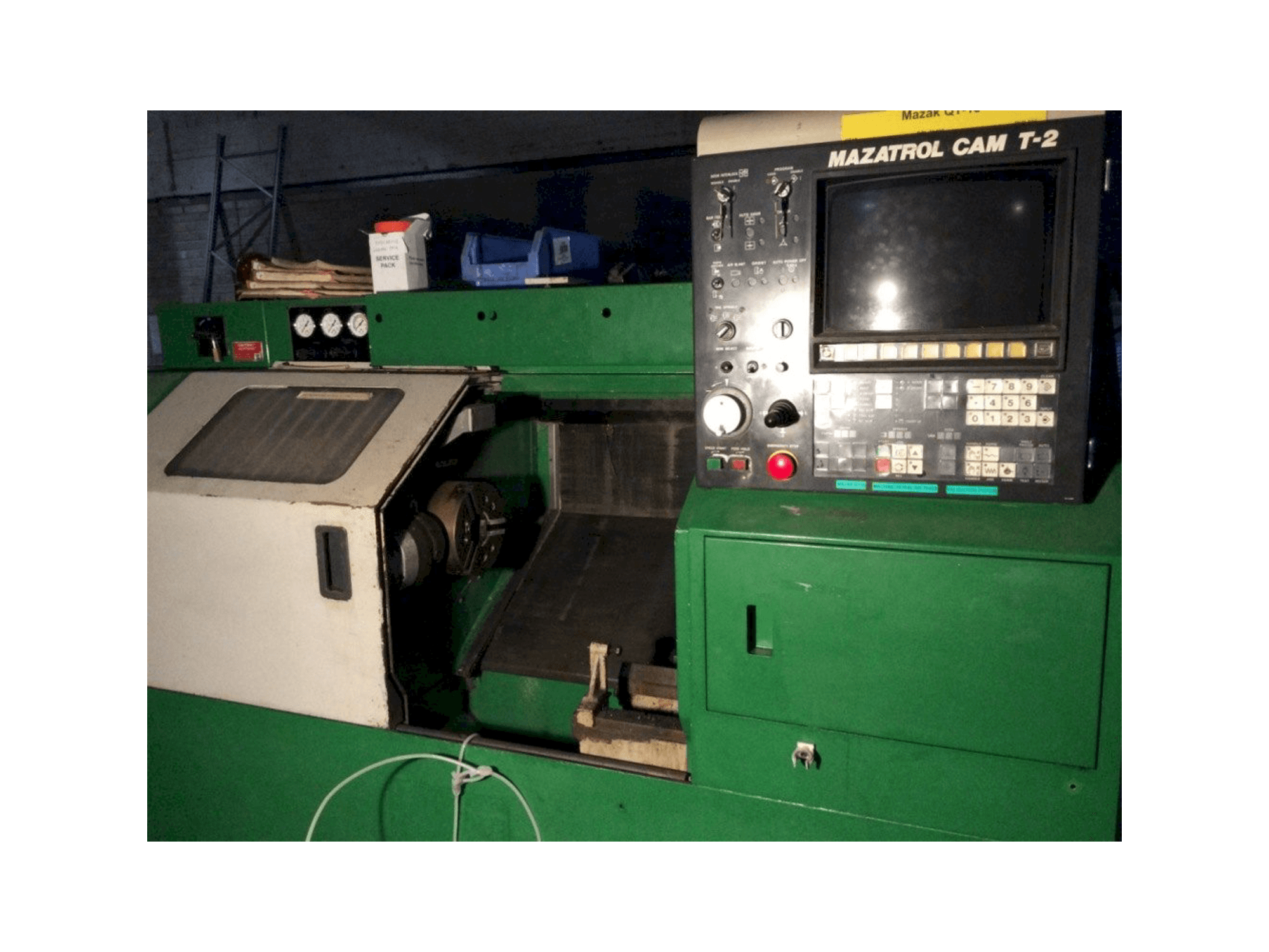 Front view of Mazak Super QuickTurn 15MS machine