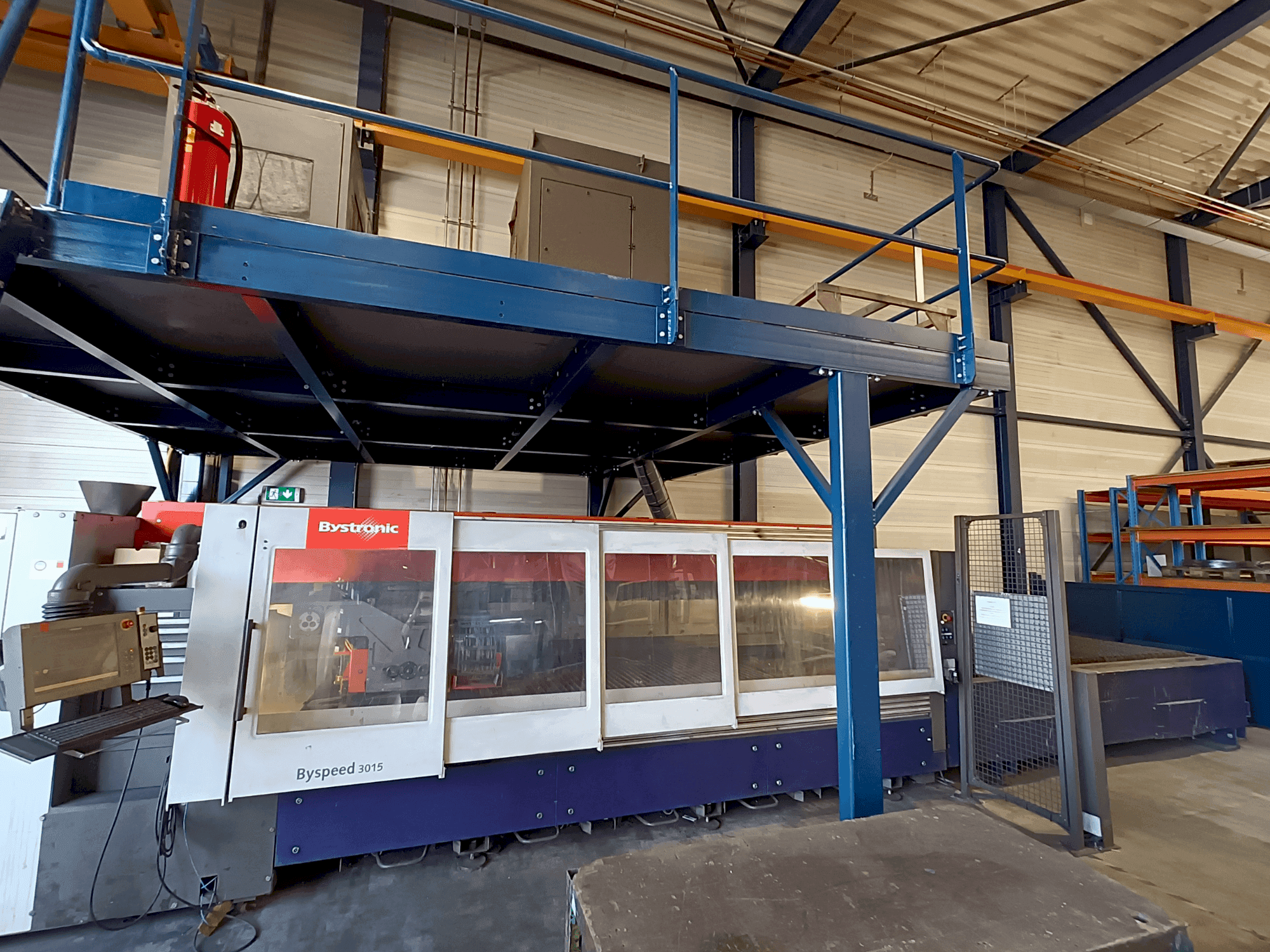 Front view of Bystronic BySpeed 3015 machine