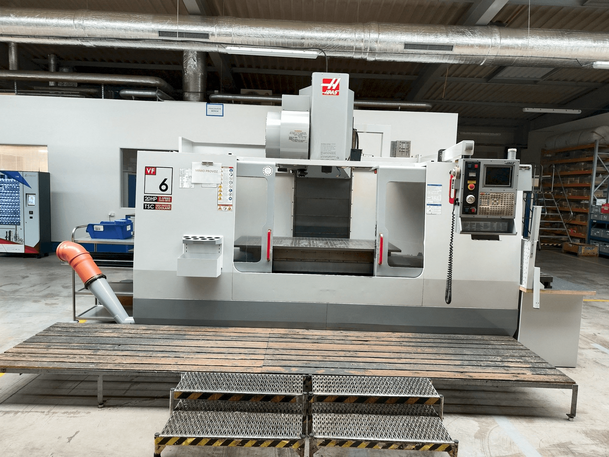 Front view of HAAS VF-6 machine