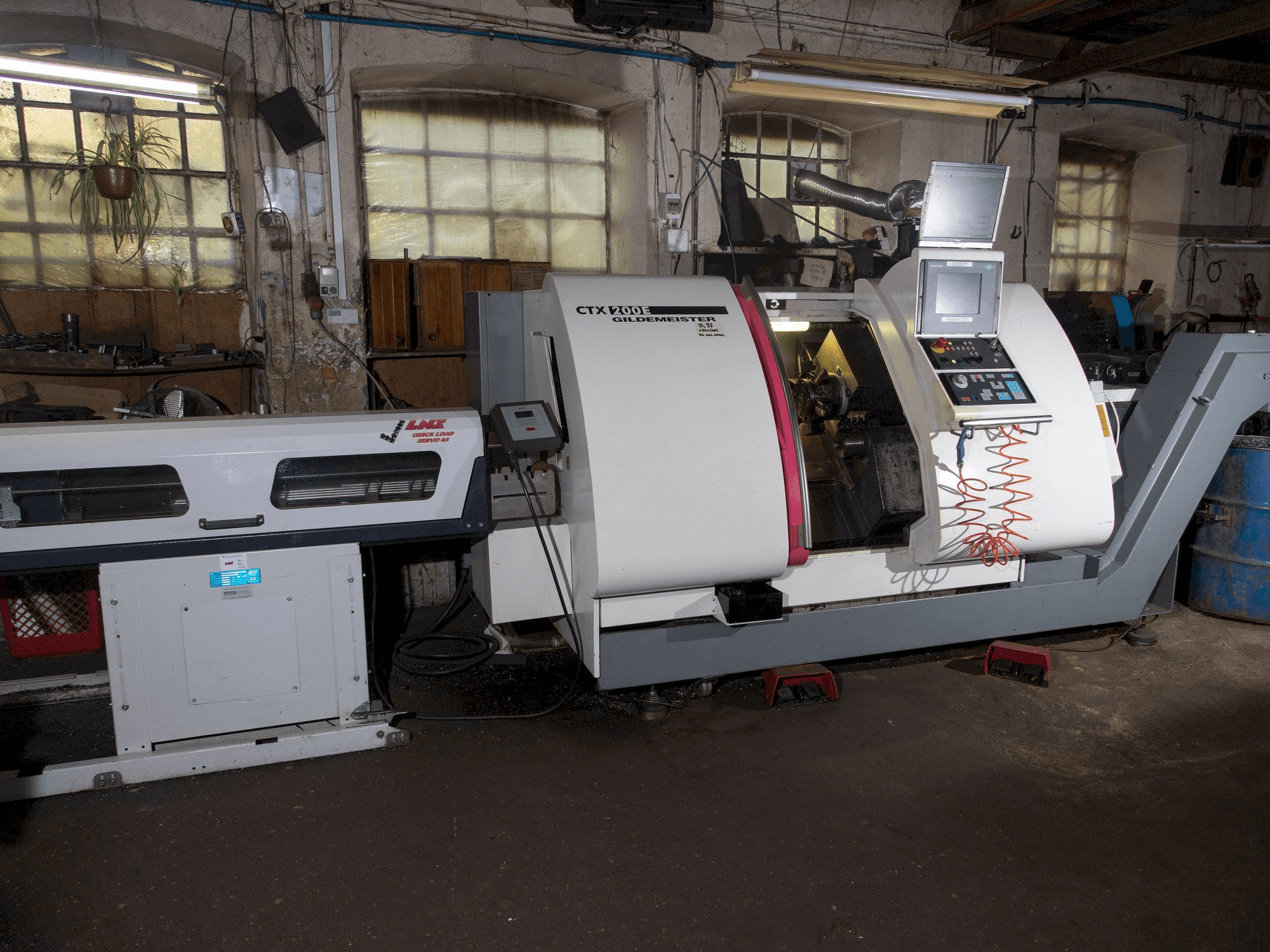 Front view of Gildemeister CTX-200 E machine