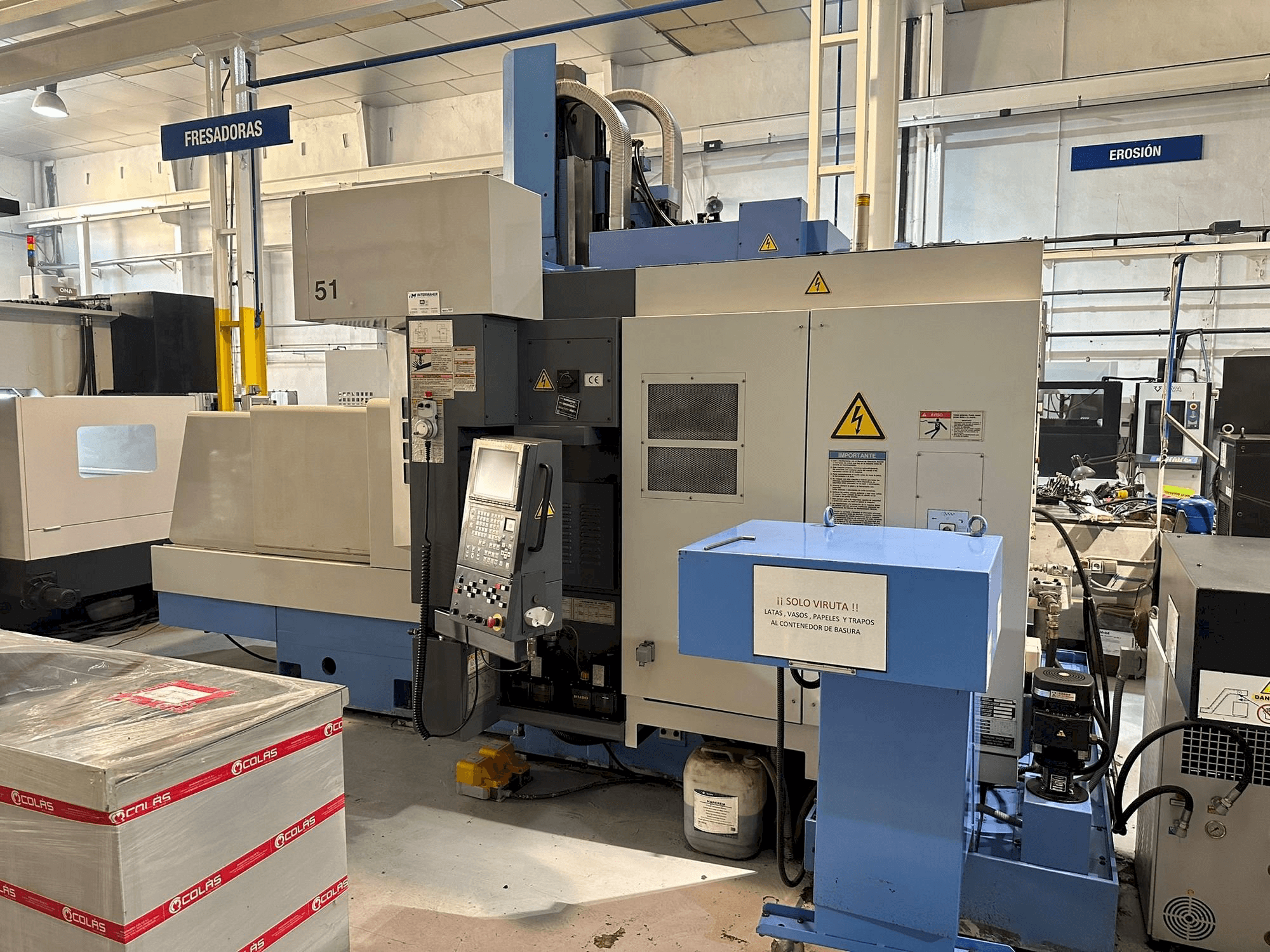 Front view of Mazak FJV-35/60 machine