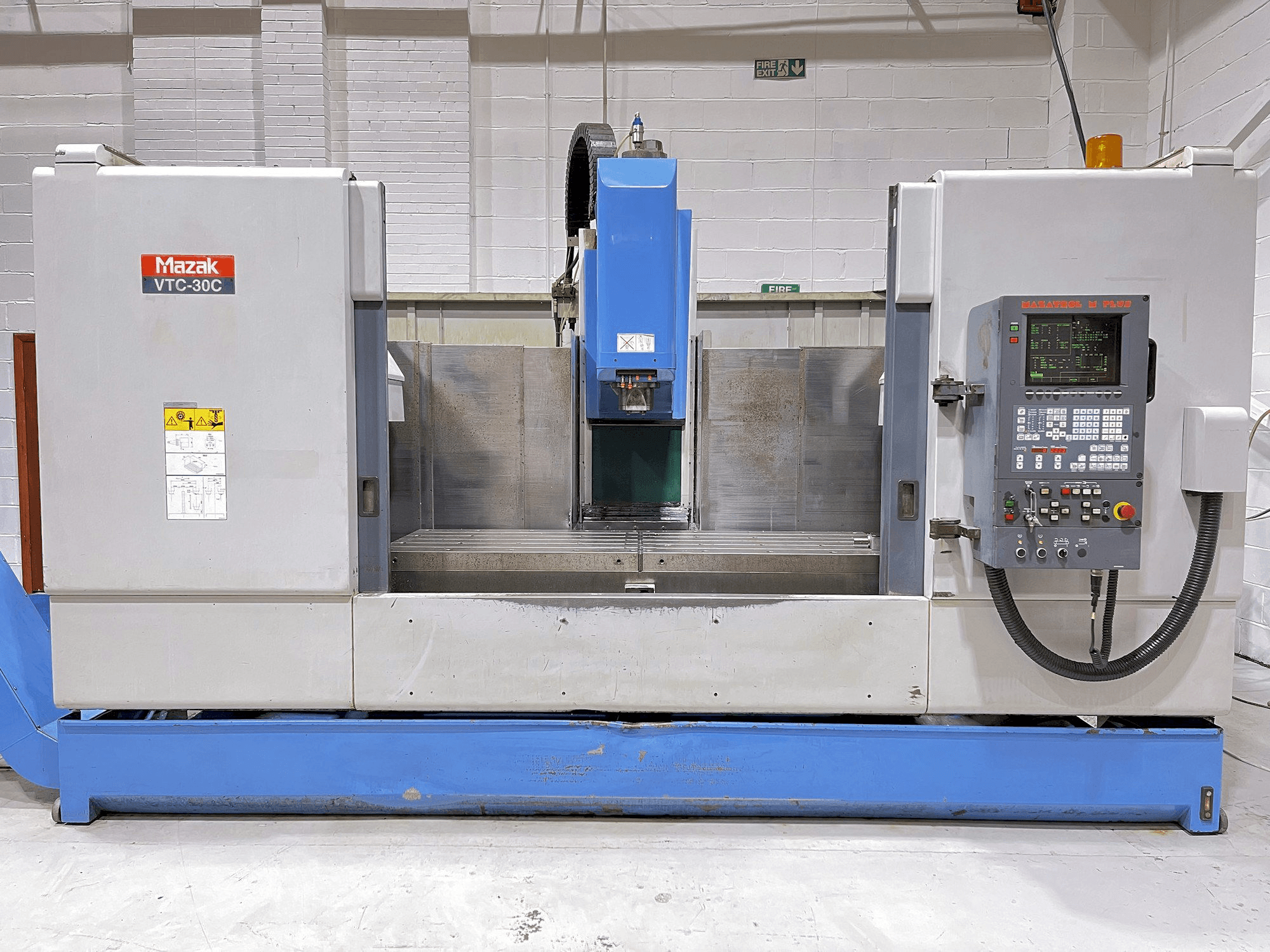 Front view of Mazak VTC-30C machine