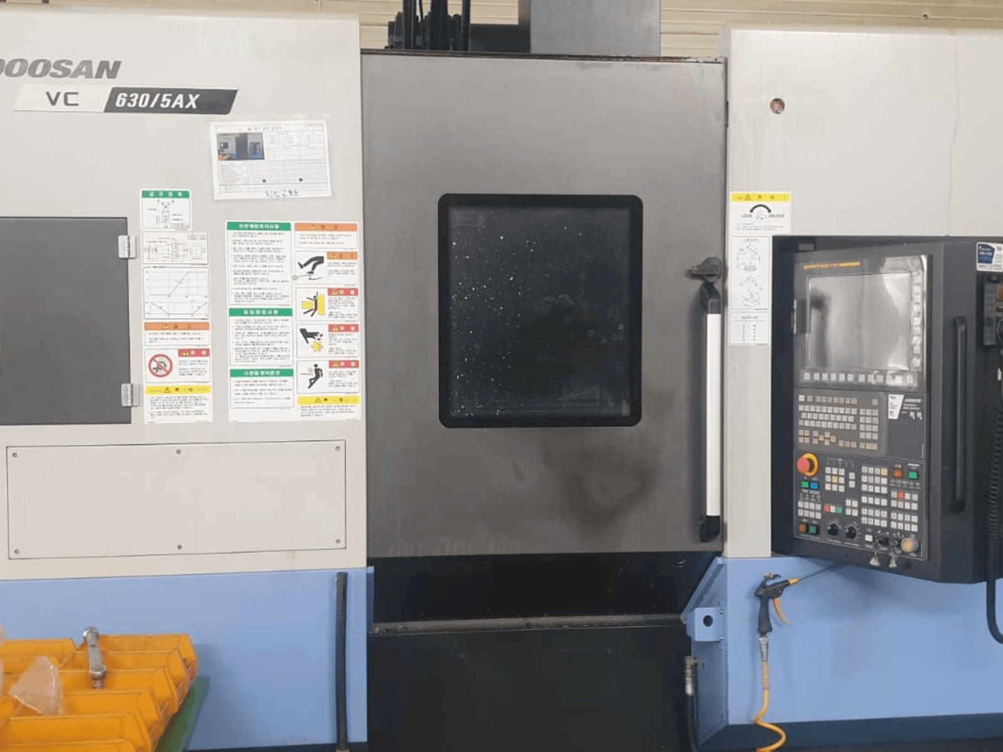 Front view of Doosan VC 630/5AX machine
