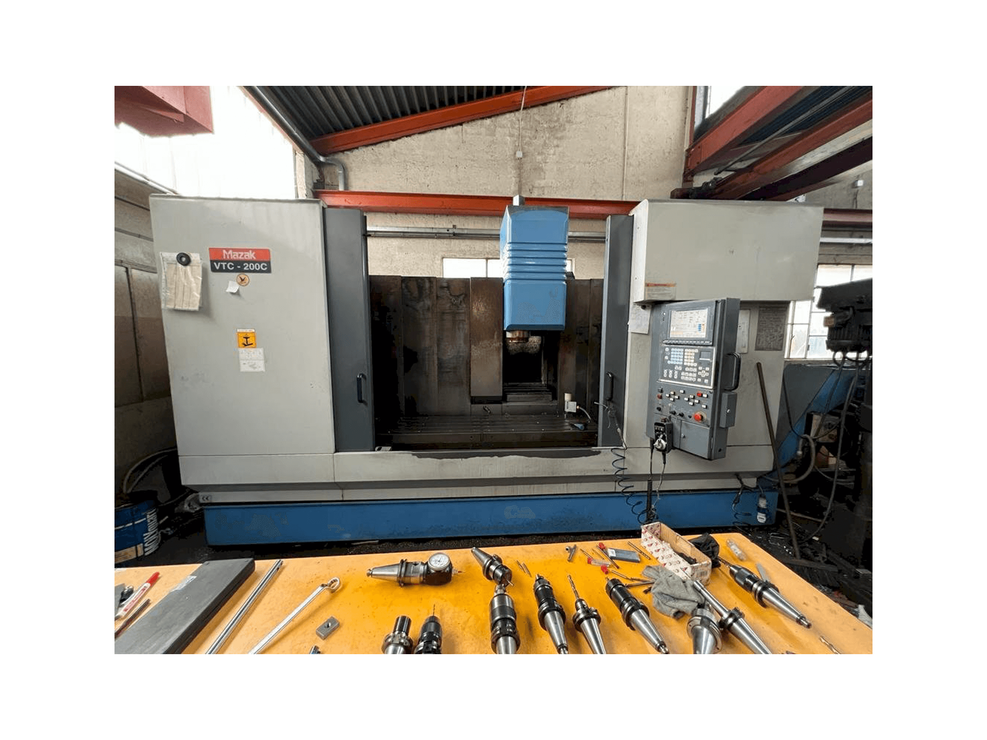 Front view of Mazak VTC 200C machine