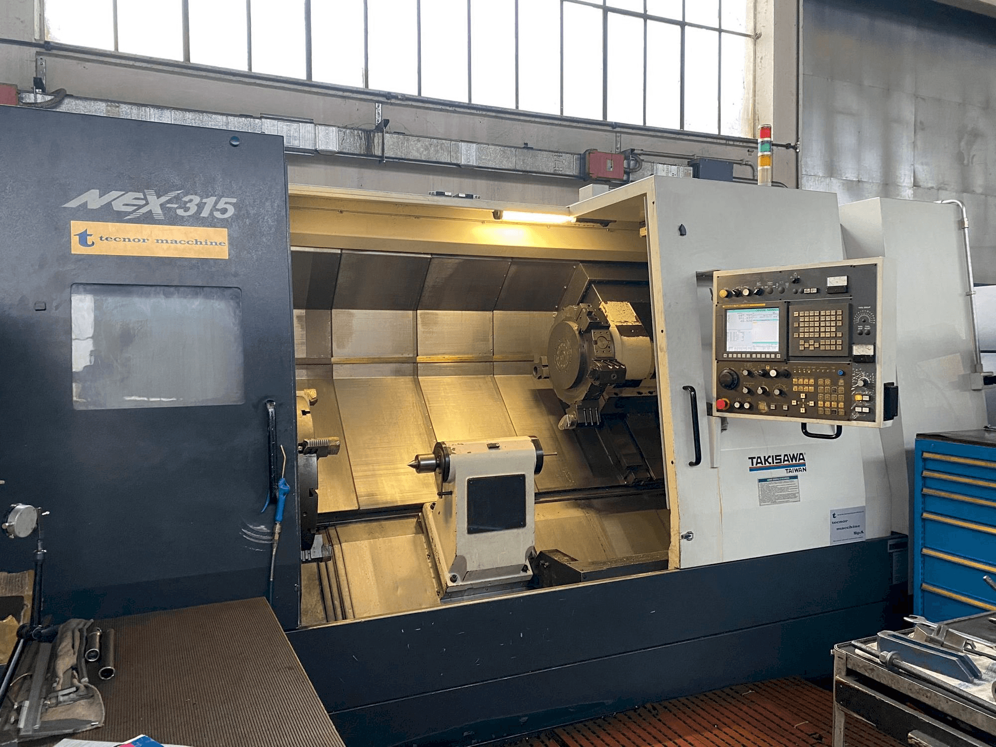 Front view of Takisawa NEX-350 machine