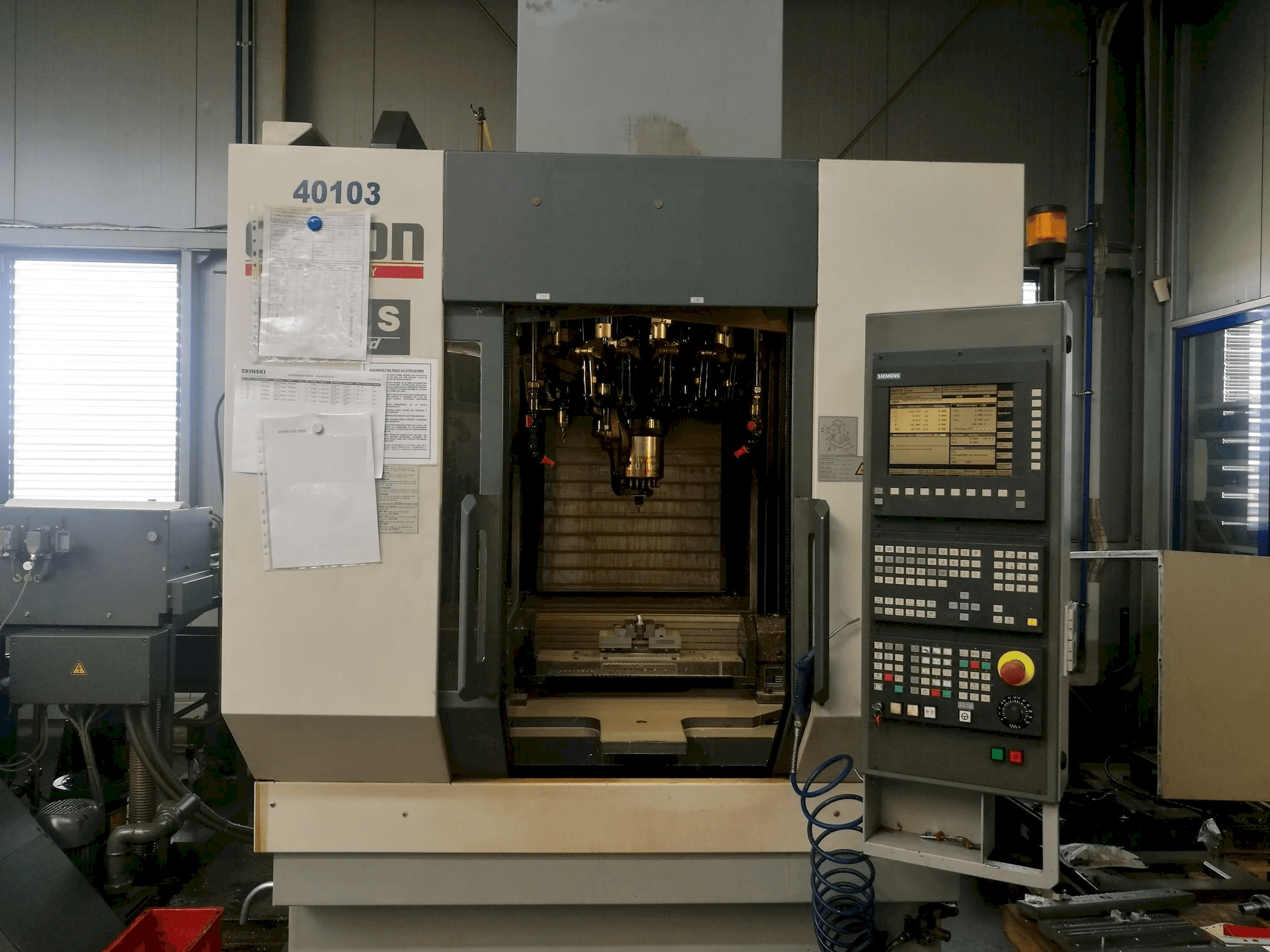 Front view of CHIRON FZ12S machine