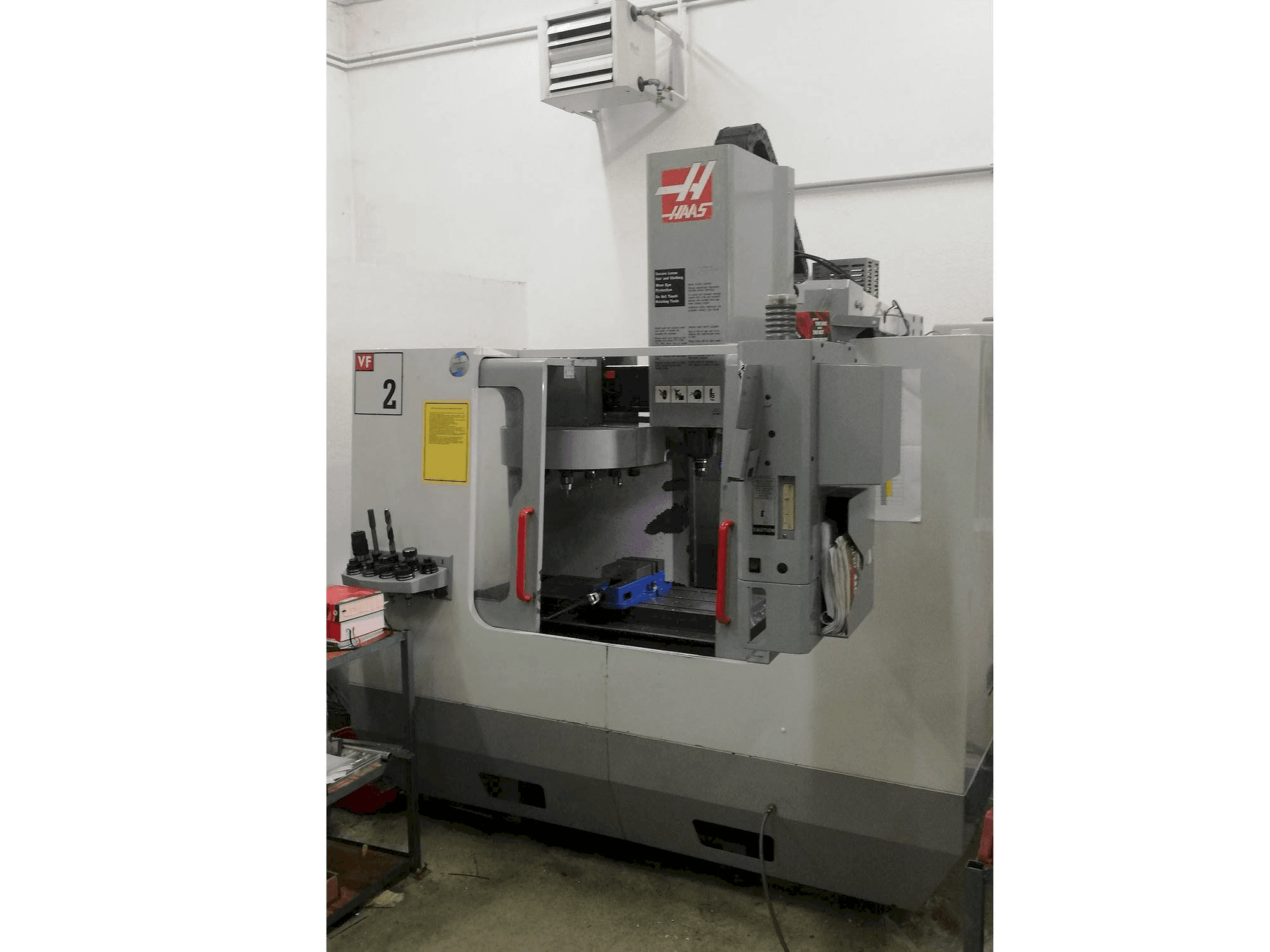 Front view of HAAS VF-2DHE machine