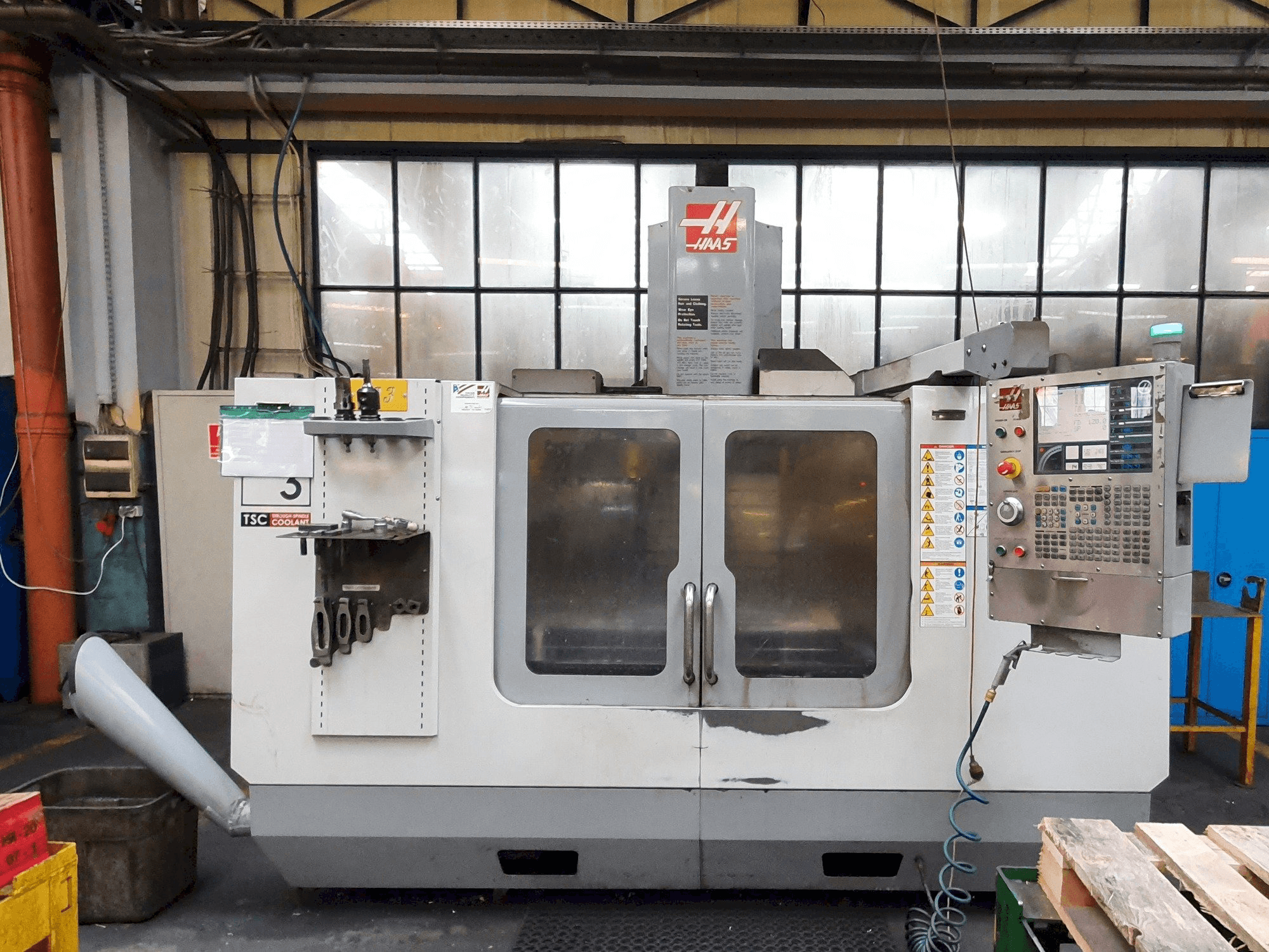 Front view of HAAS VF-3 BHE machine