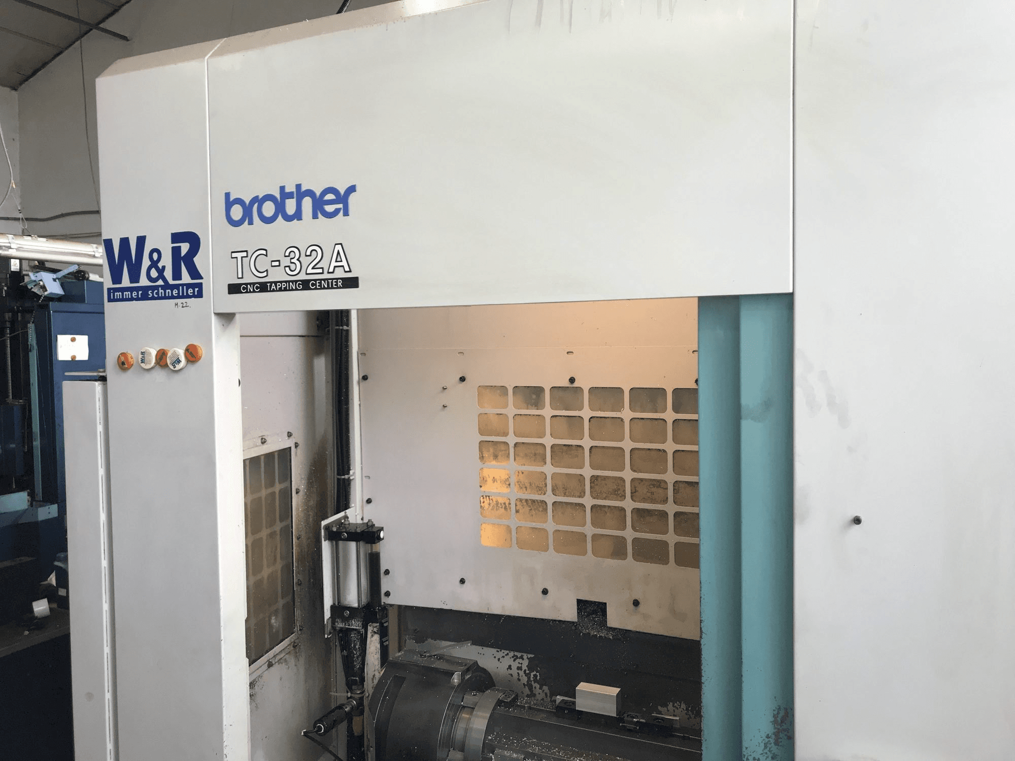 Front view of Brother TC-32A machine