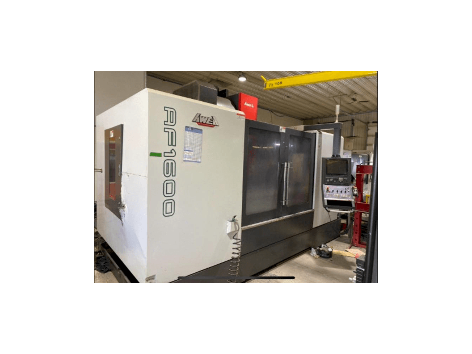 Front view of AWEA AF-1600 machine