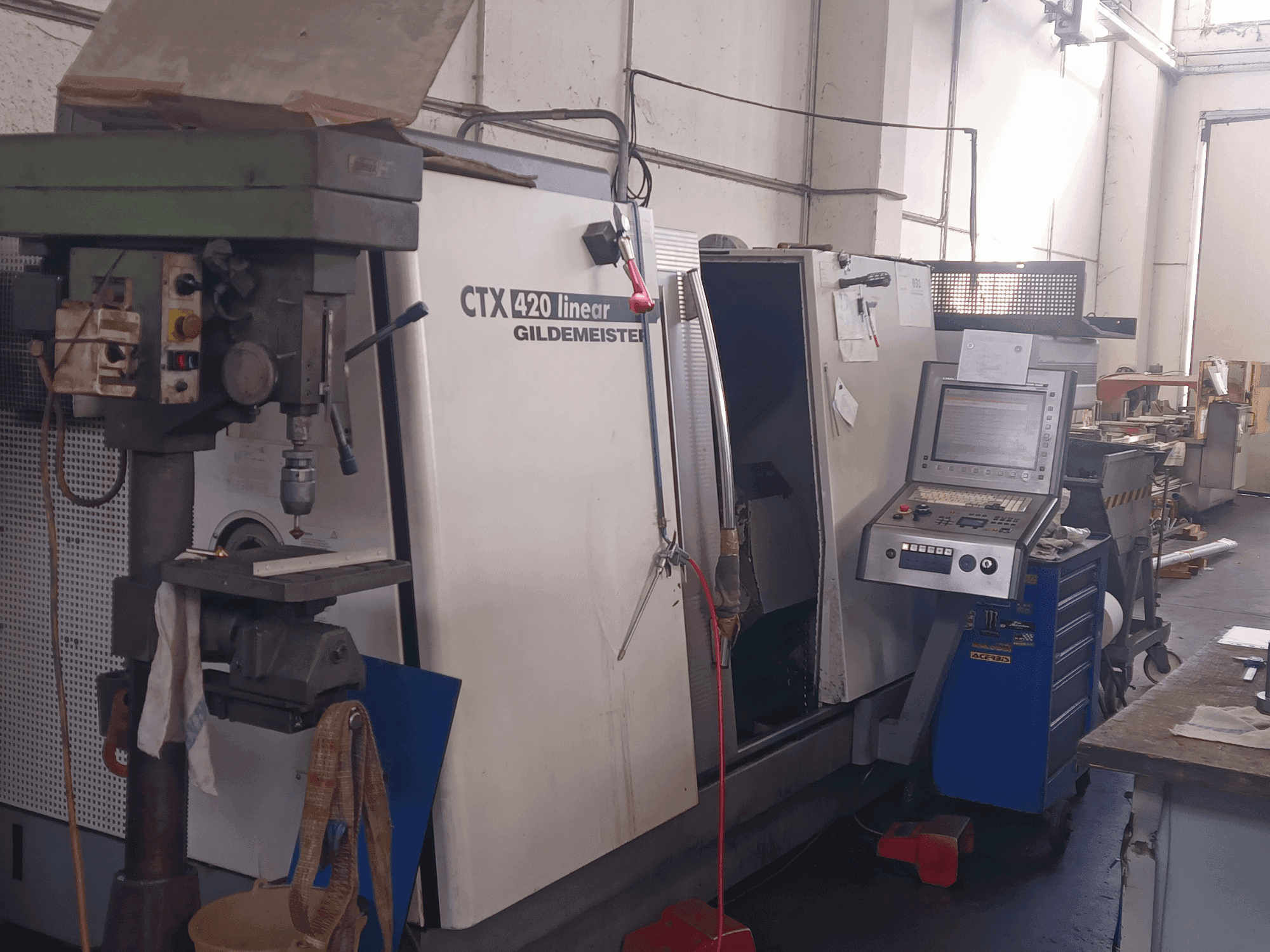 Front view of Gildemeister CTX 420 Linear machine