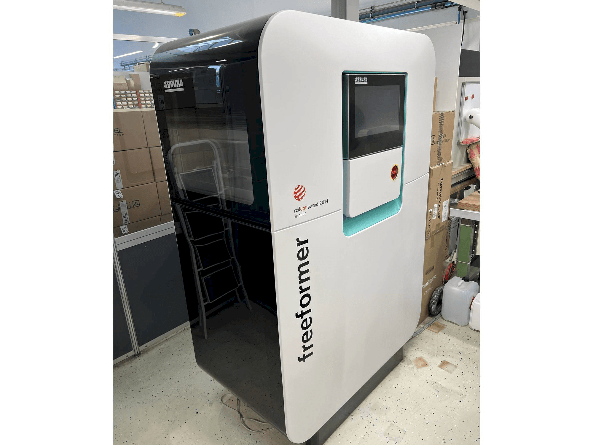 Front view of Arburg Freeformer 200 machine