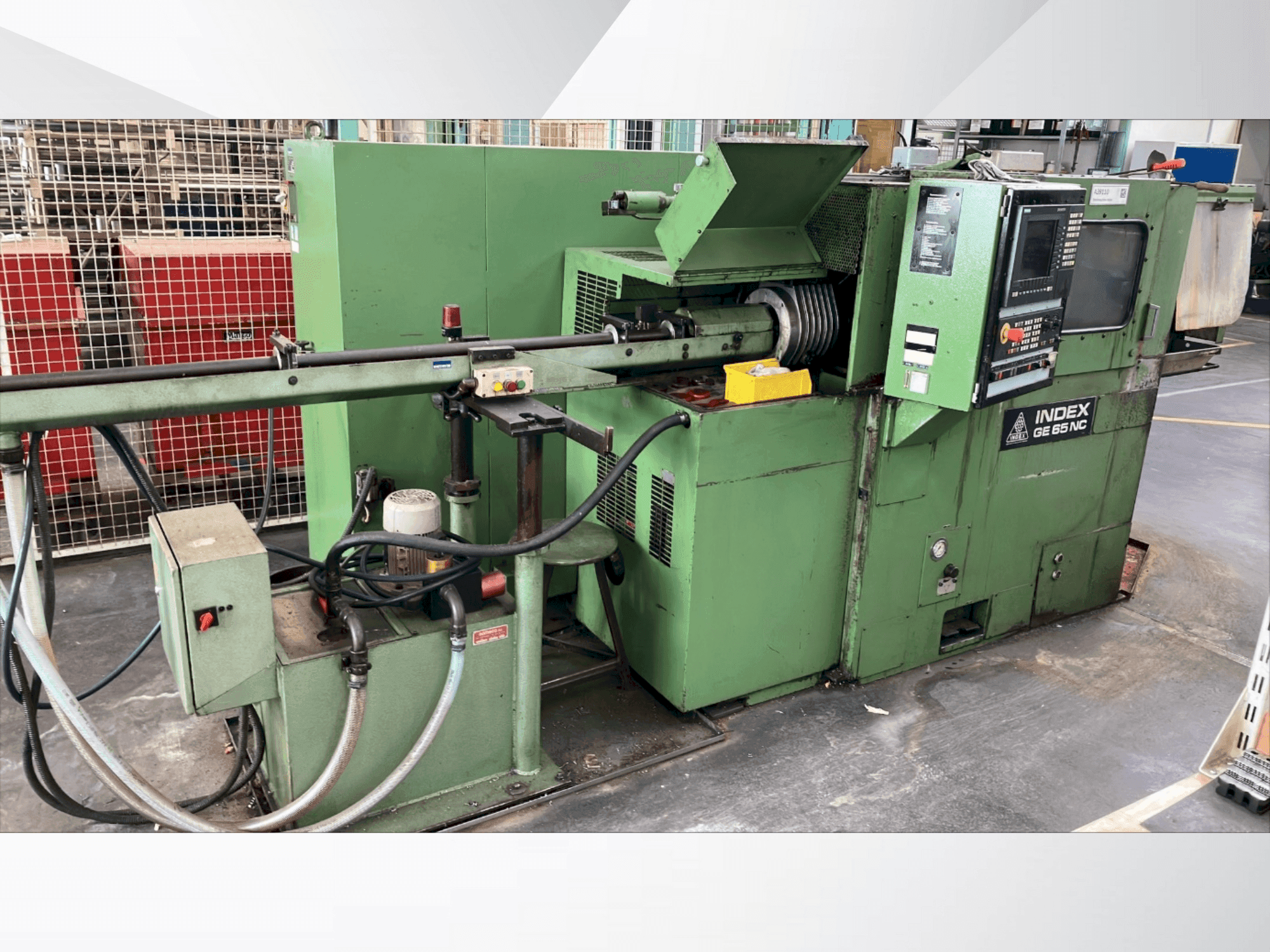 Front view of Index GE65 NC machine