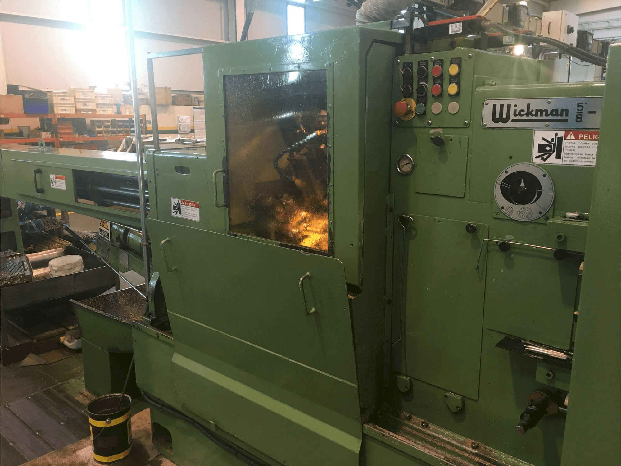 Front view of Wickman 5/8-6 machine