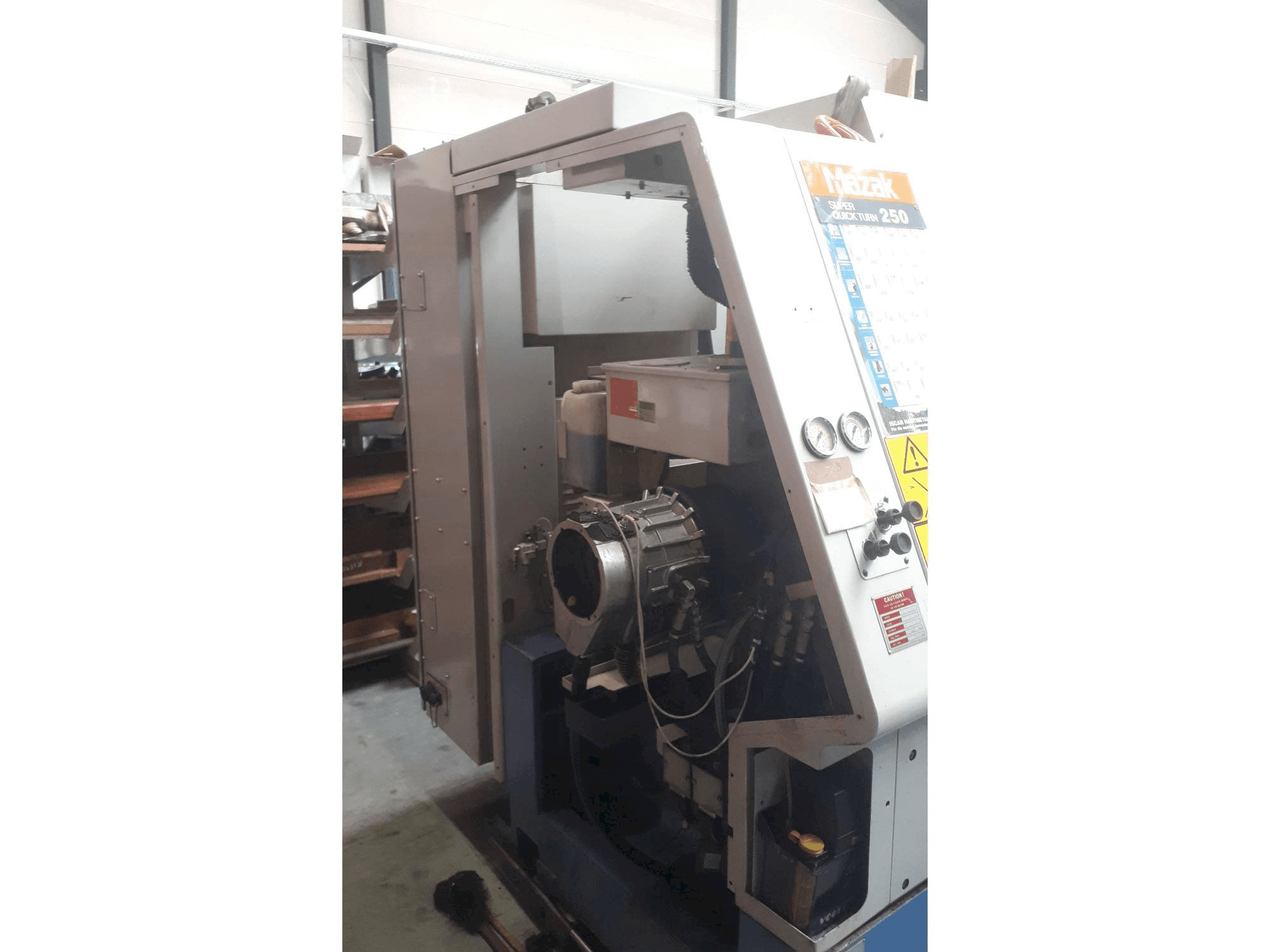 Left view of Mazak Super Quick Turn 250 machine