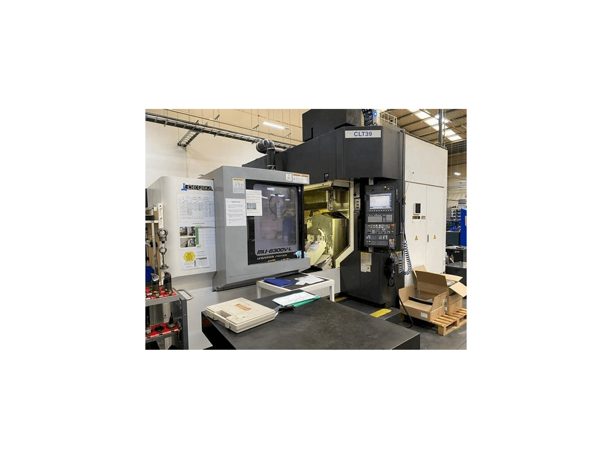 Front view of Okuma MU 6300V-L machine