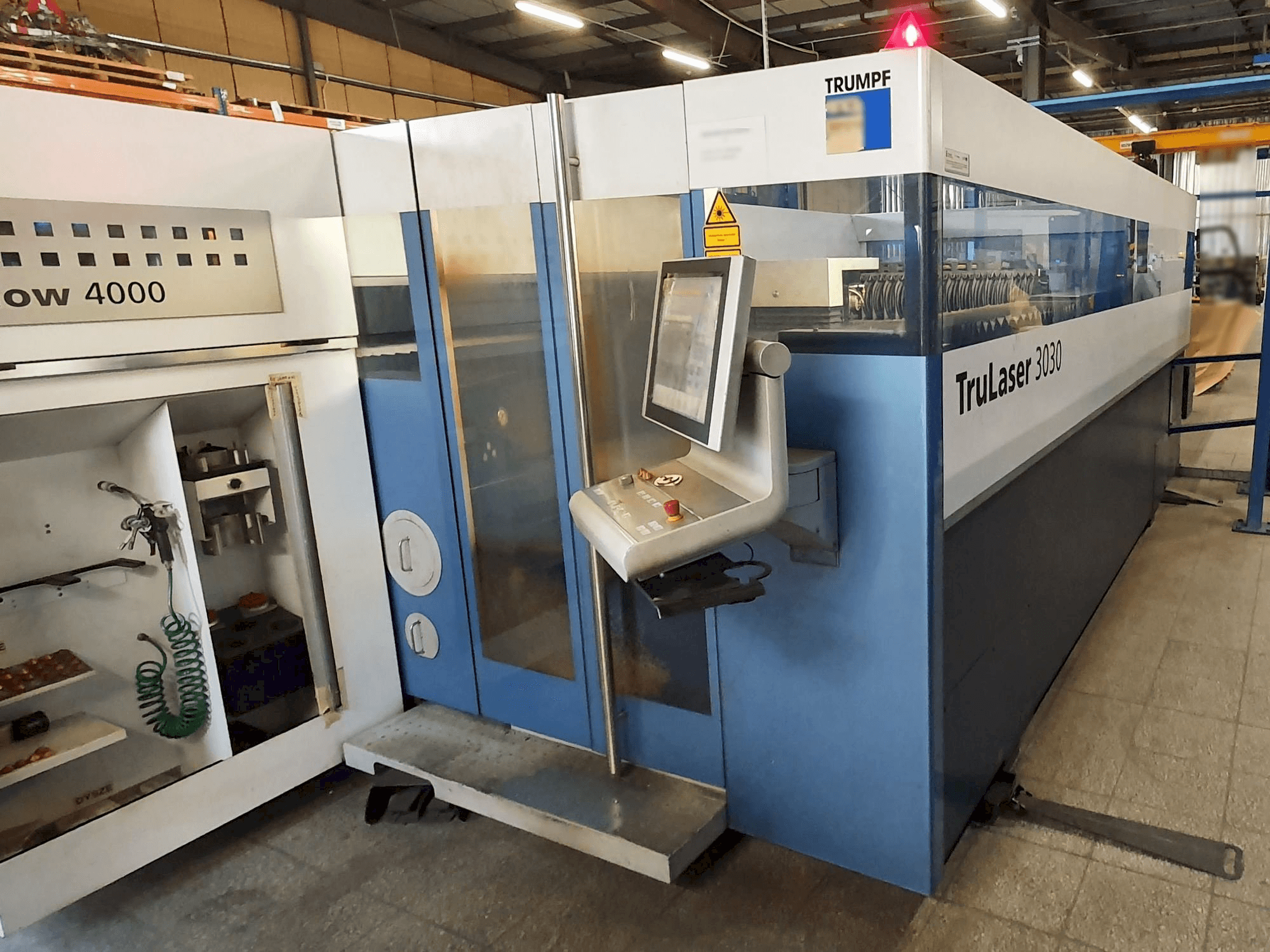 Front view of Trumpf TruLaser 3030 machine