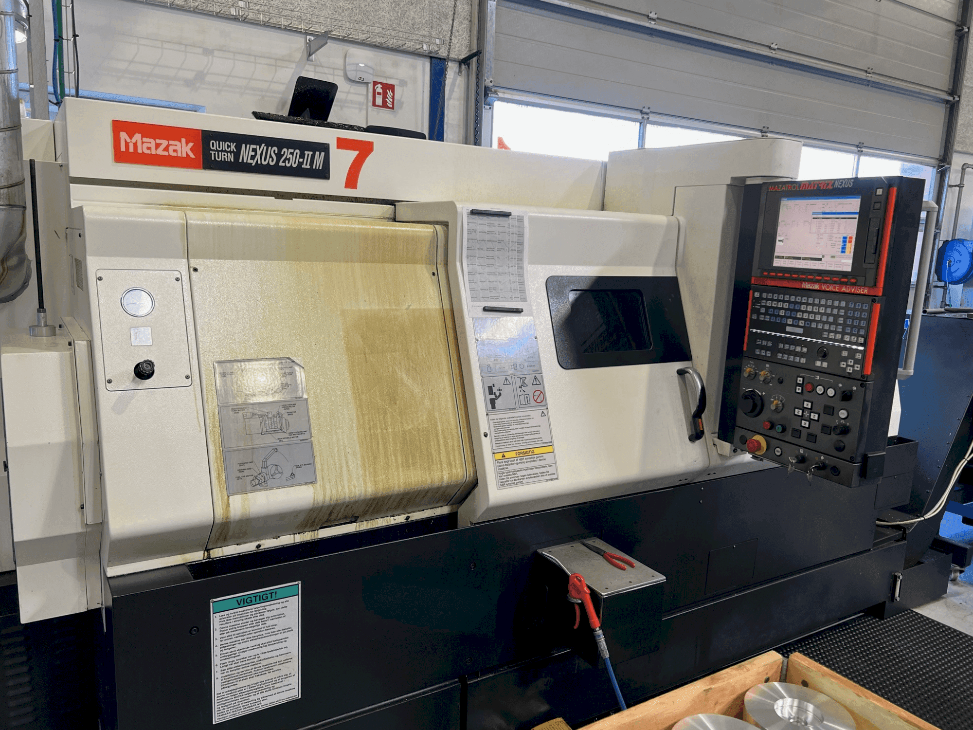 Front view of Mazak QTN 250-II M machine