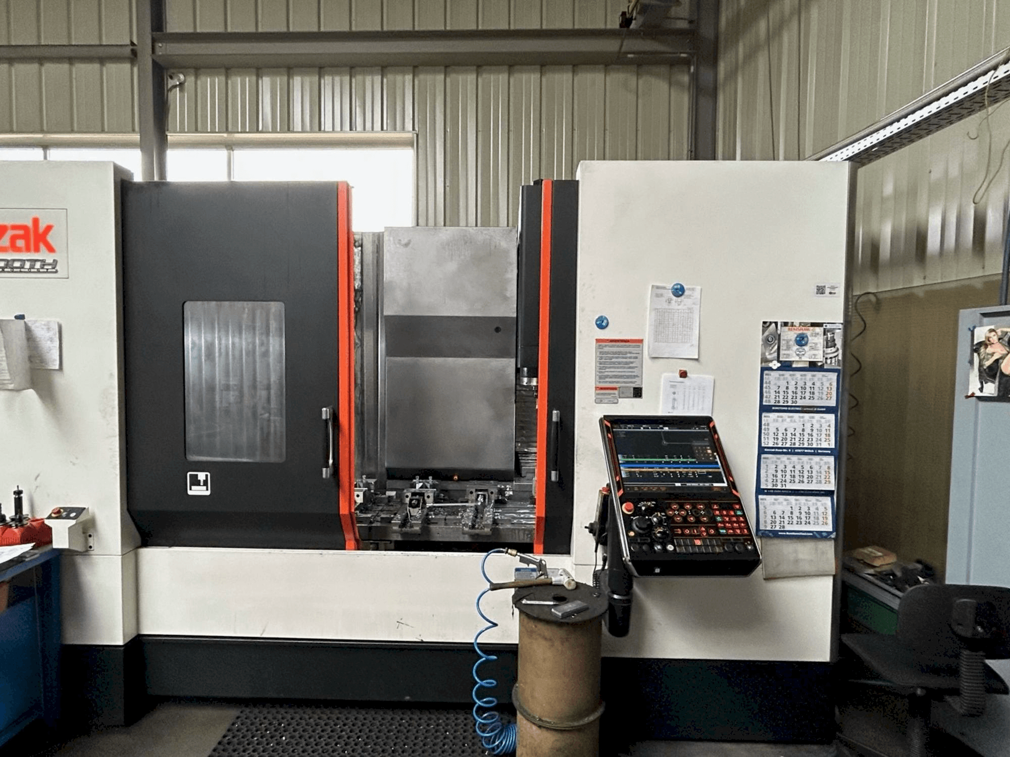 Front view of Mazak VTC 530C machine