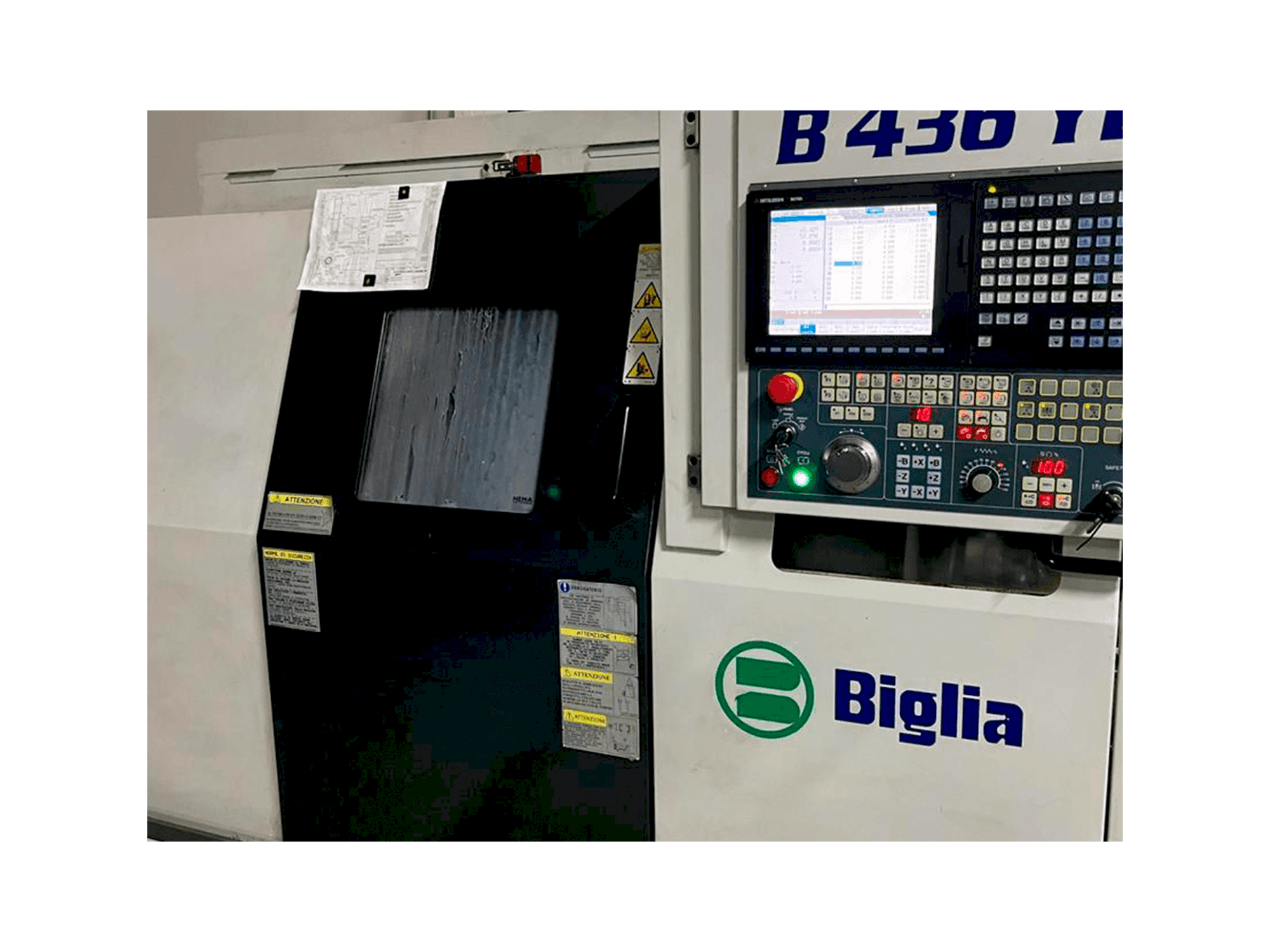 Front view of Biglia B436 Y2 machine