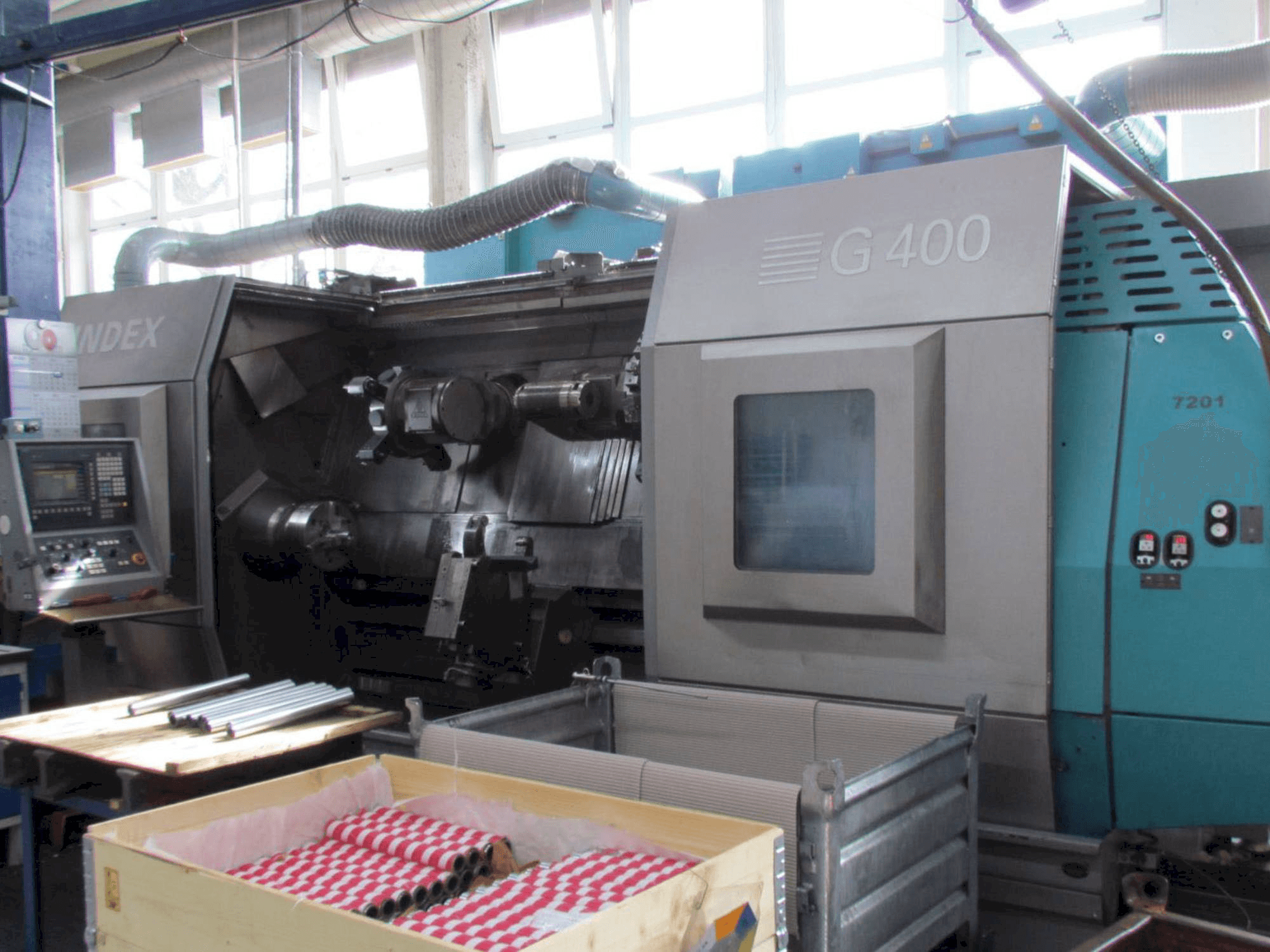 Front view of Index G400 machine