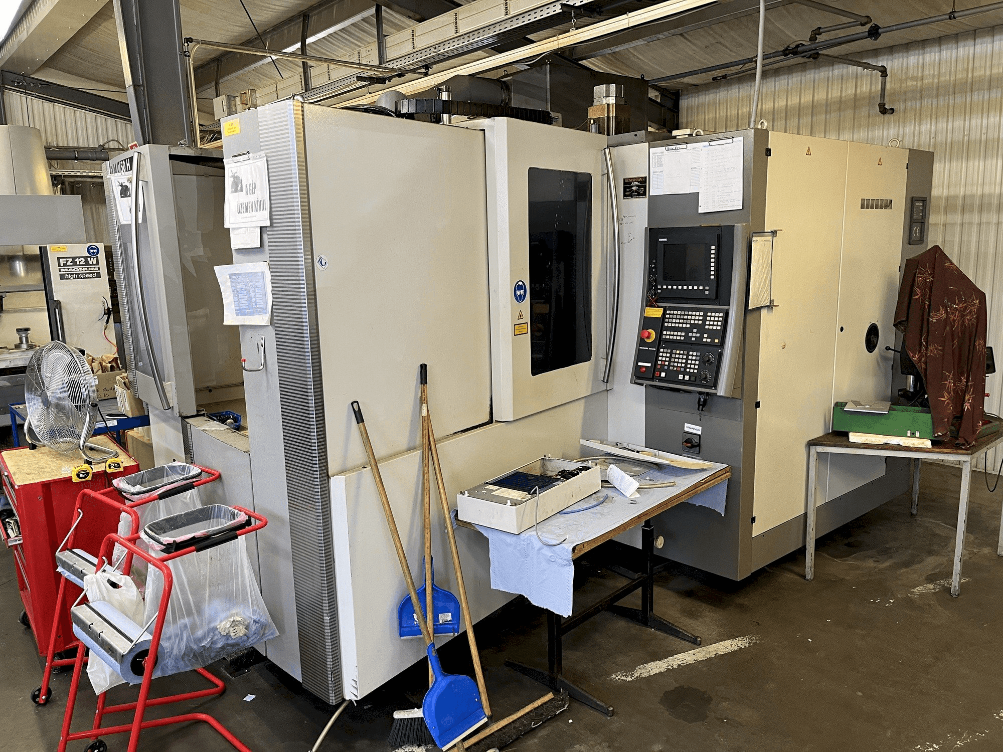 Front view of DMG MORI DMC 50H machine