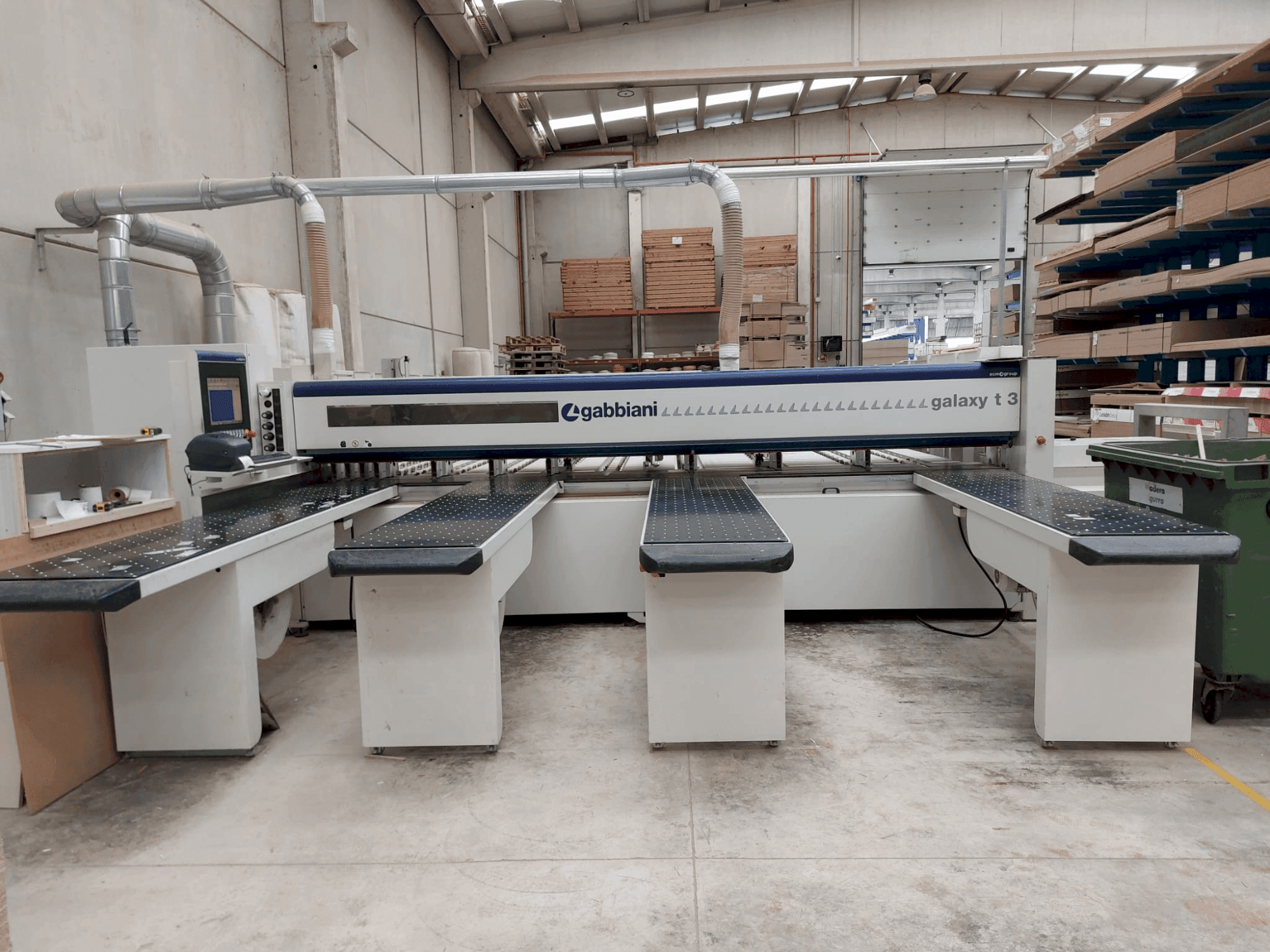 Front view of SCM Gabbiani Galaxy T3 110A machine