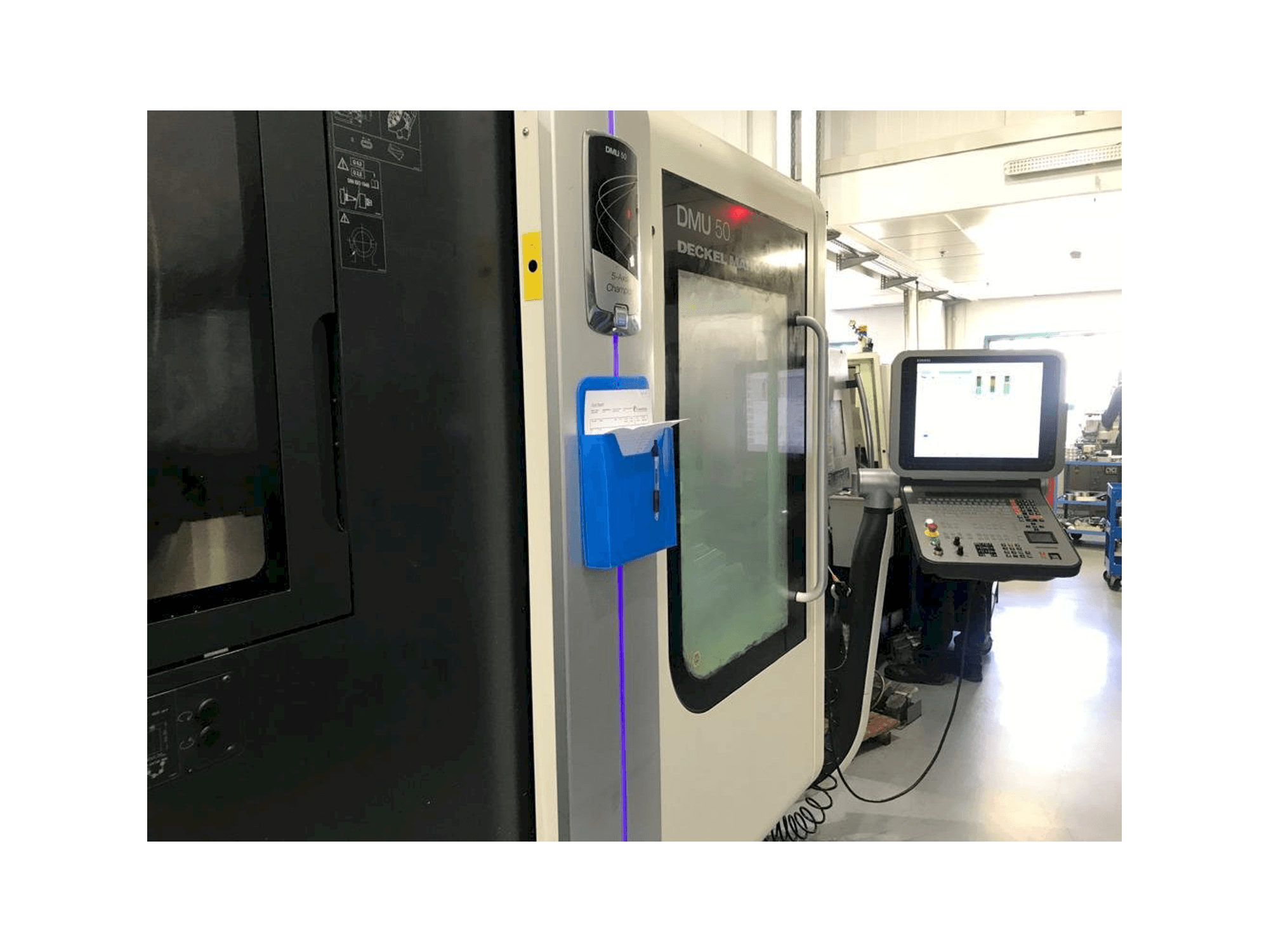 Front view of DMG Mori Seiki DMU 50 machine