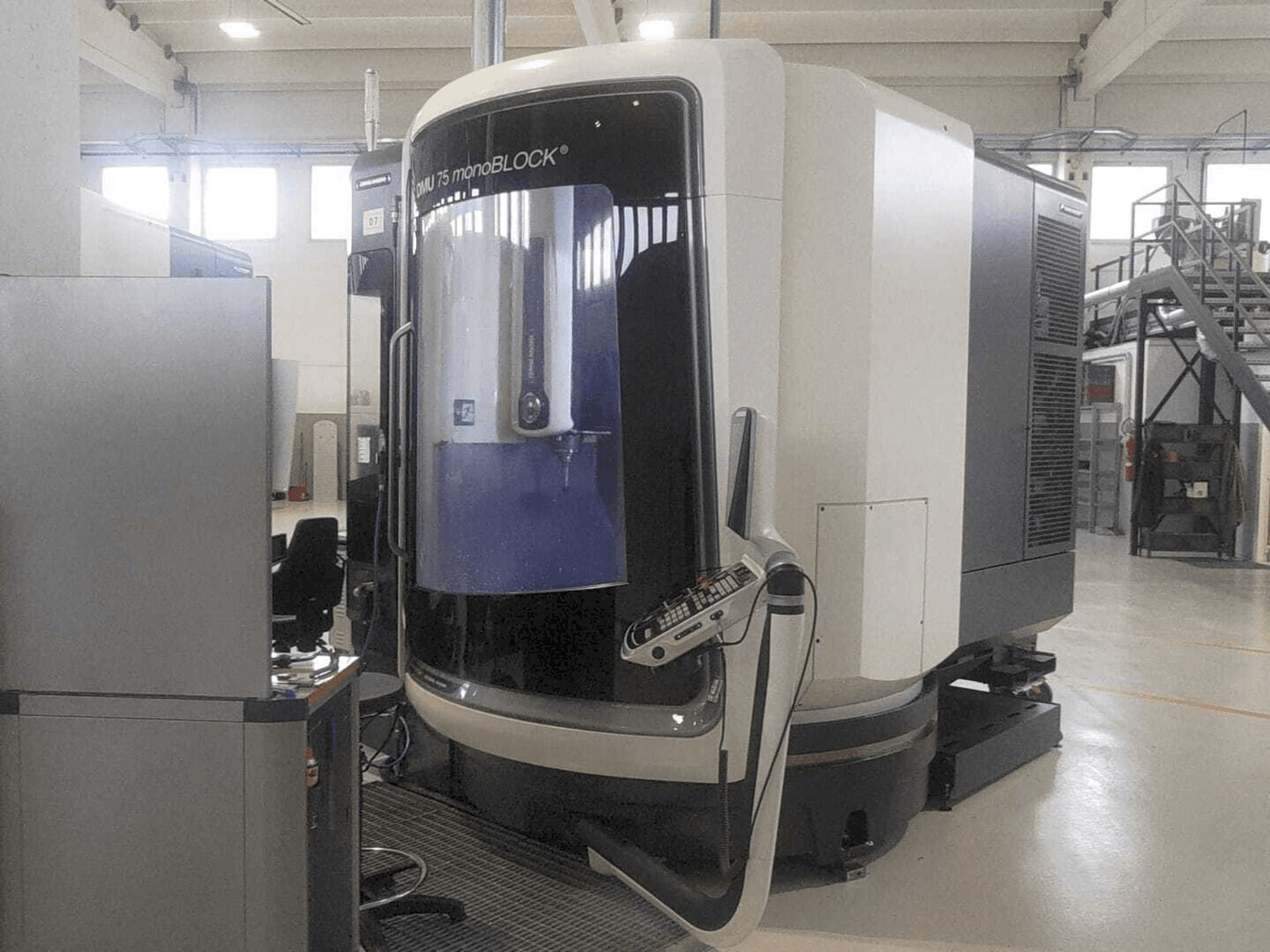 Front view of DMG MORI DMU 75 monoBLOCK machine