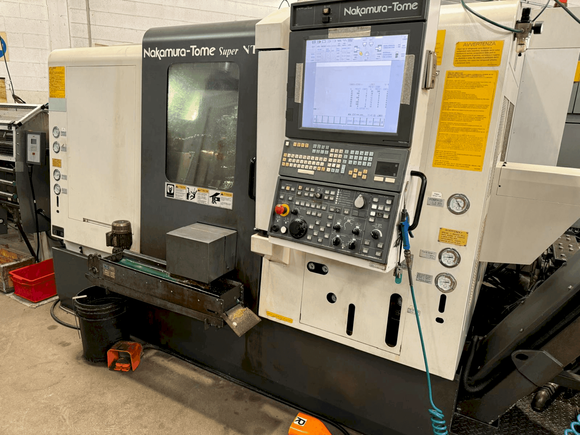 Front view of NAKAMURA Super NTY3-100 machine