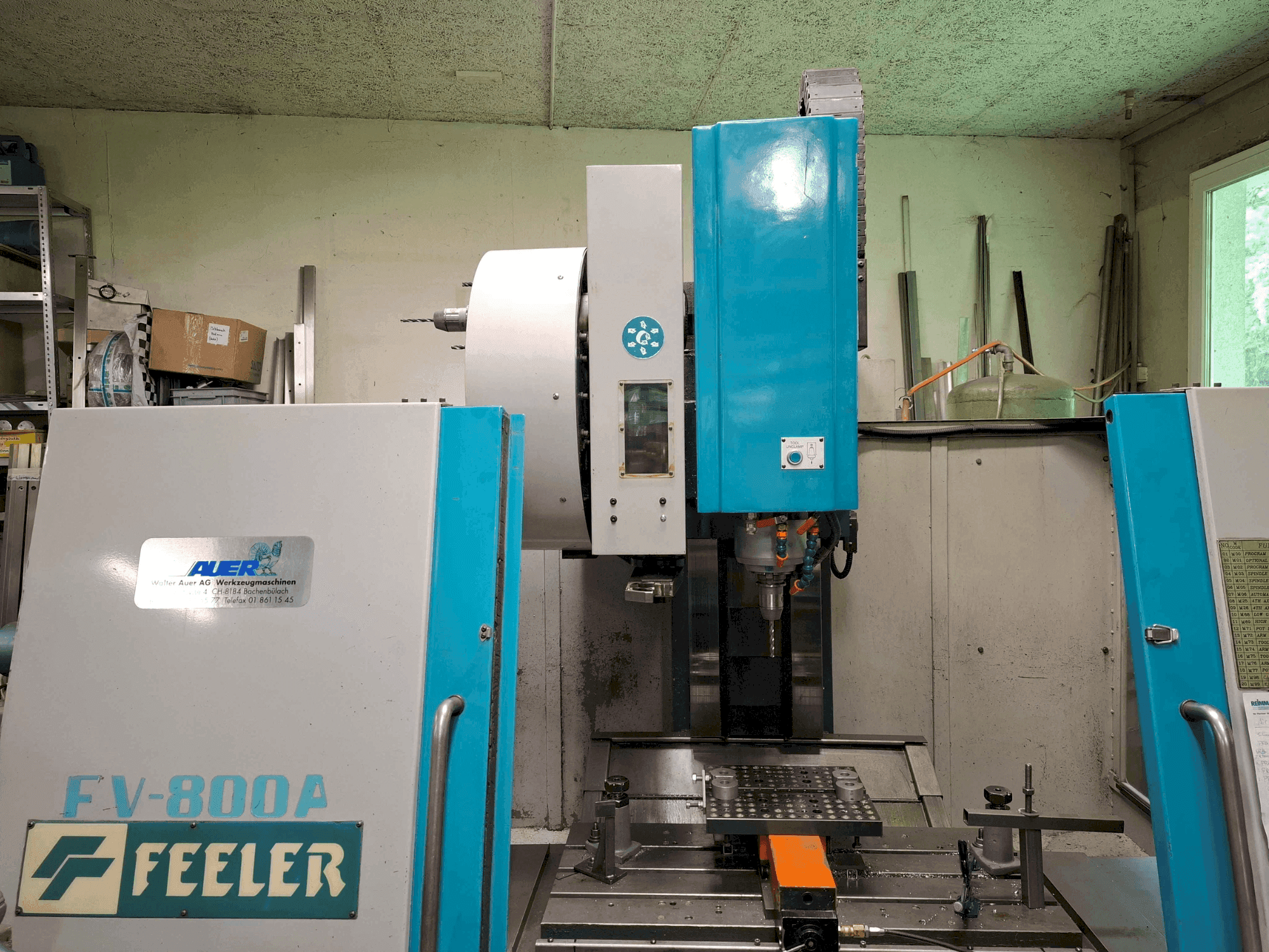 Front view of Feeler FV-800A machine