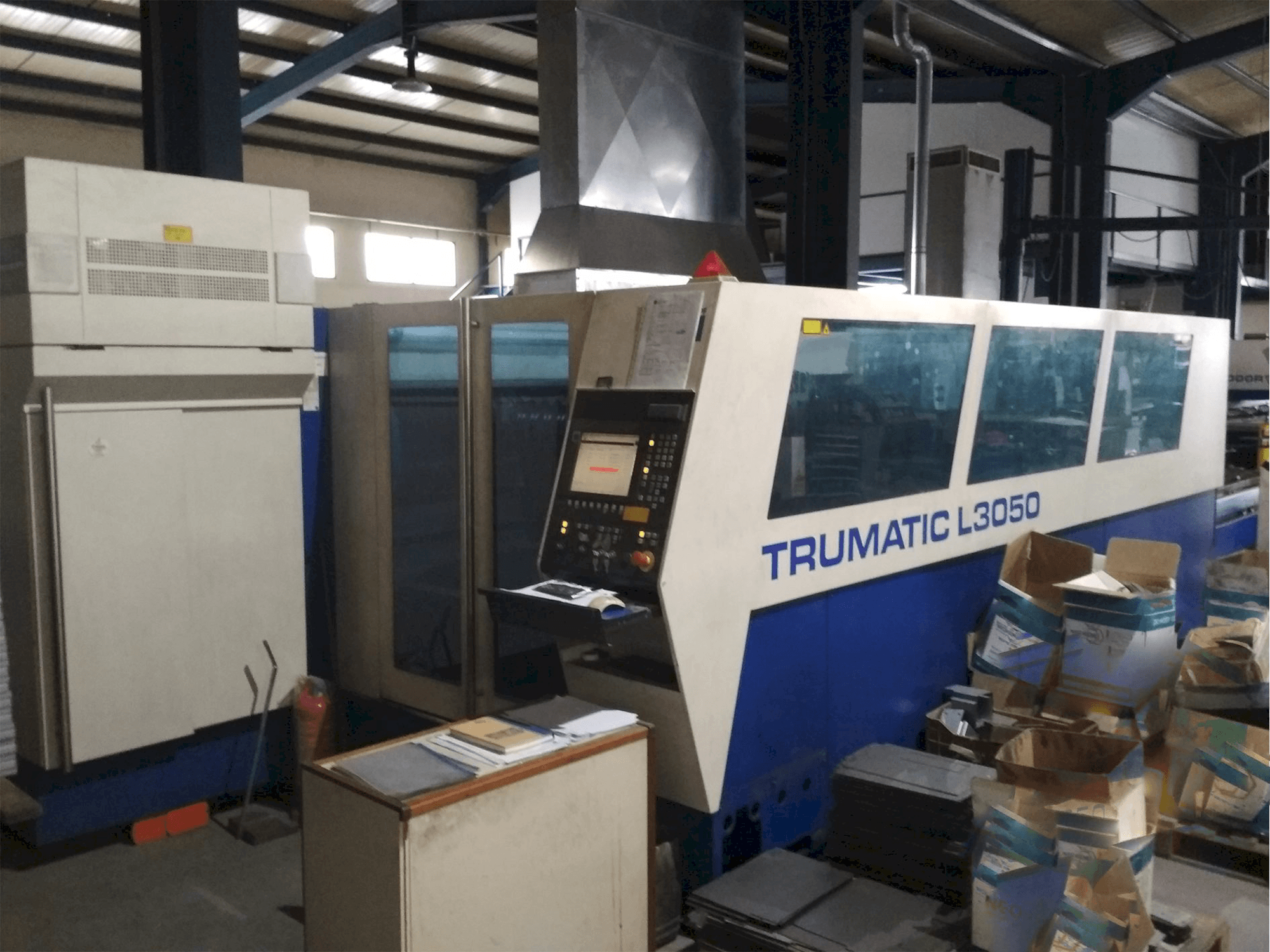 Front view of Trumpf Trumatic L3050 5kw machine