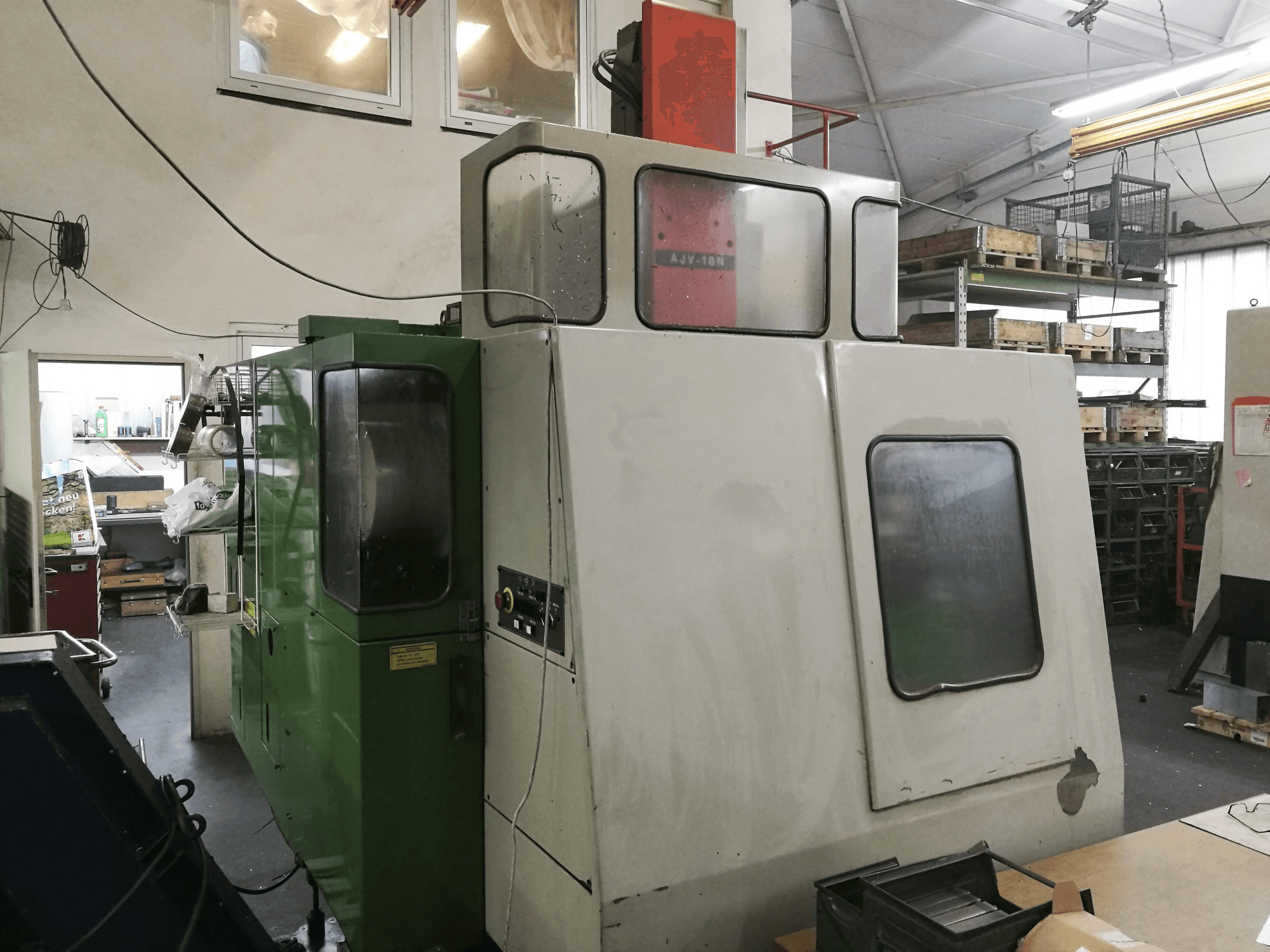 Left view of Mazak AJV-18N Machine
