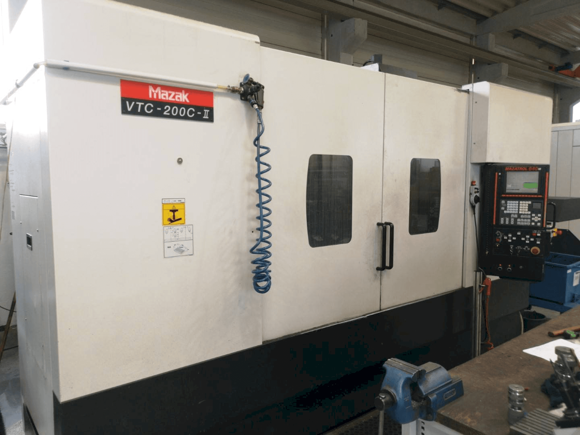 Front view of Mazak VTC200C-II machine