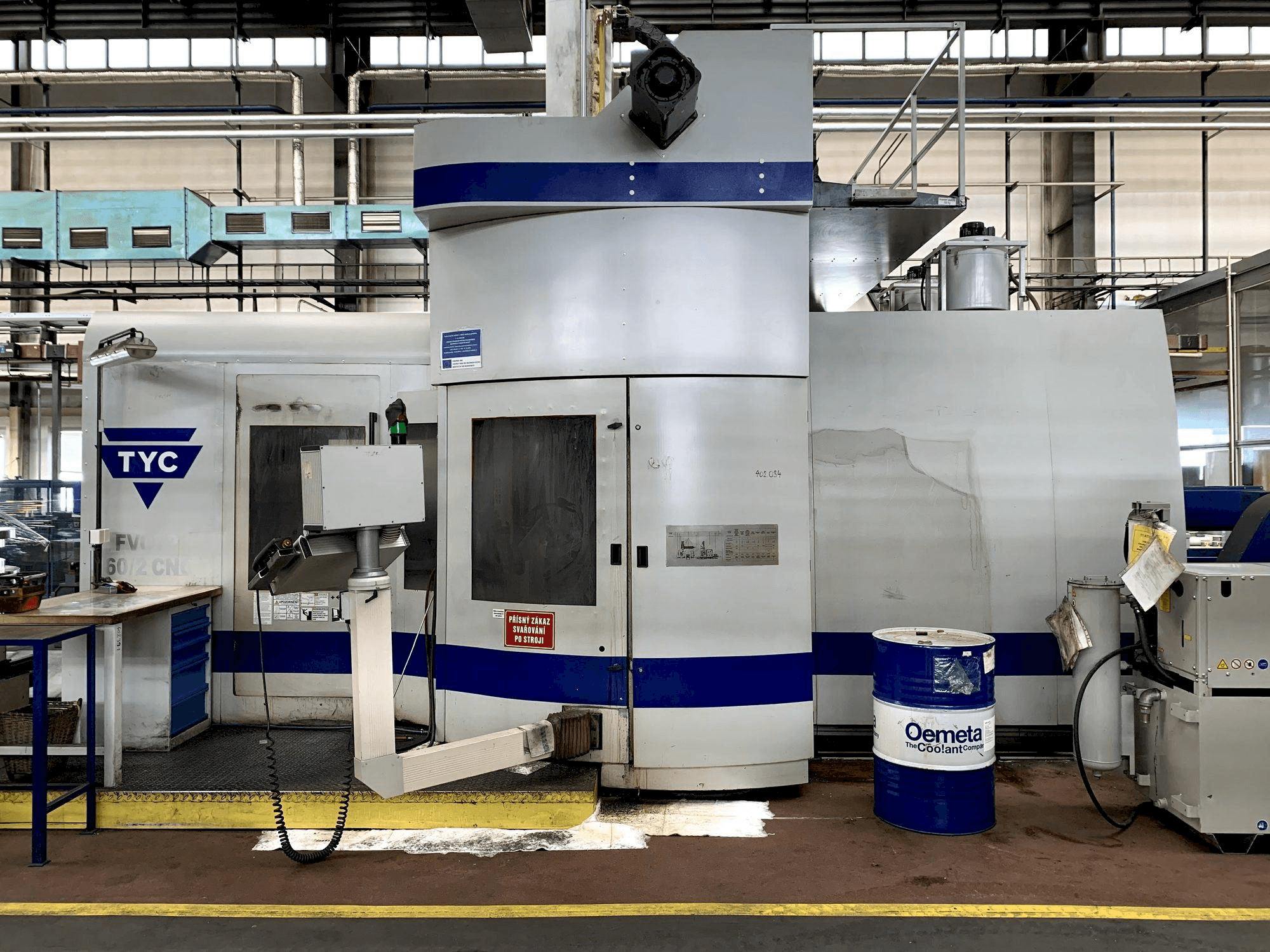 Front view of TYC FVCTP 160/2 machine