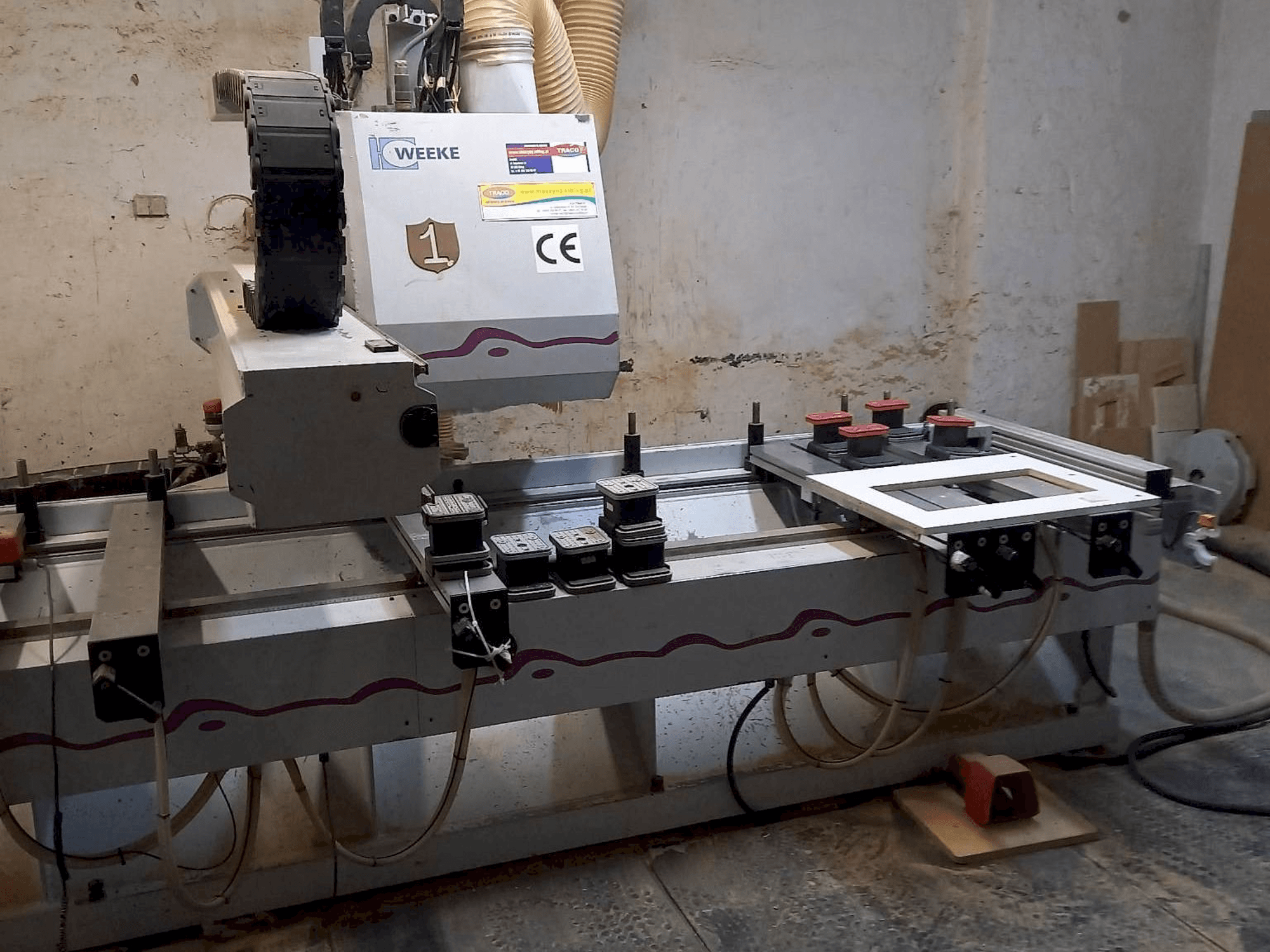 Front view of Weeke Optimat BHC 280 machine