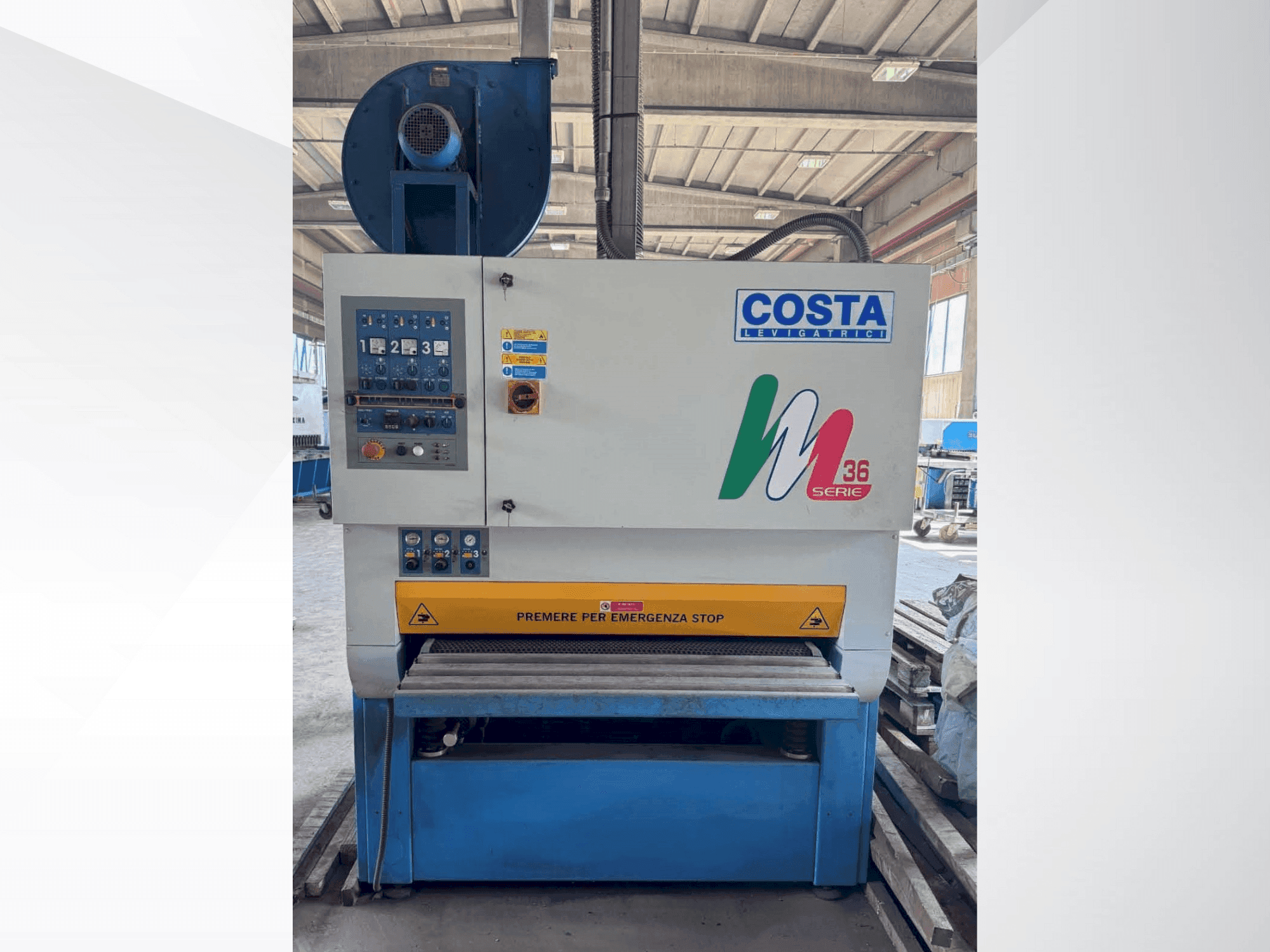 Front view of Costa M36 CC1150 machine
