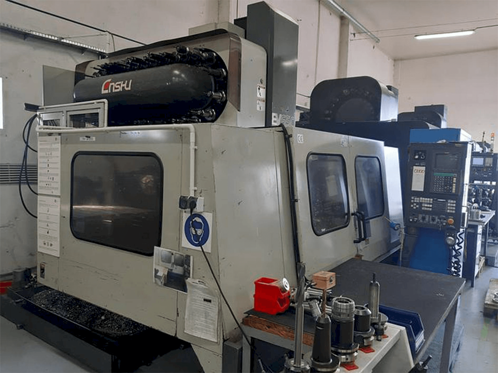 Front view of Enshu EV 650 machine