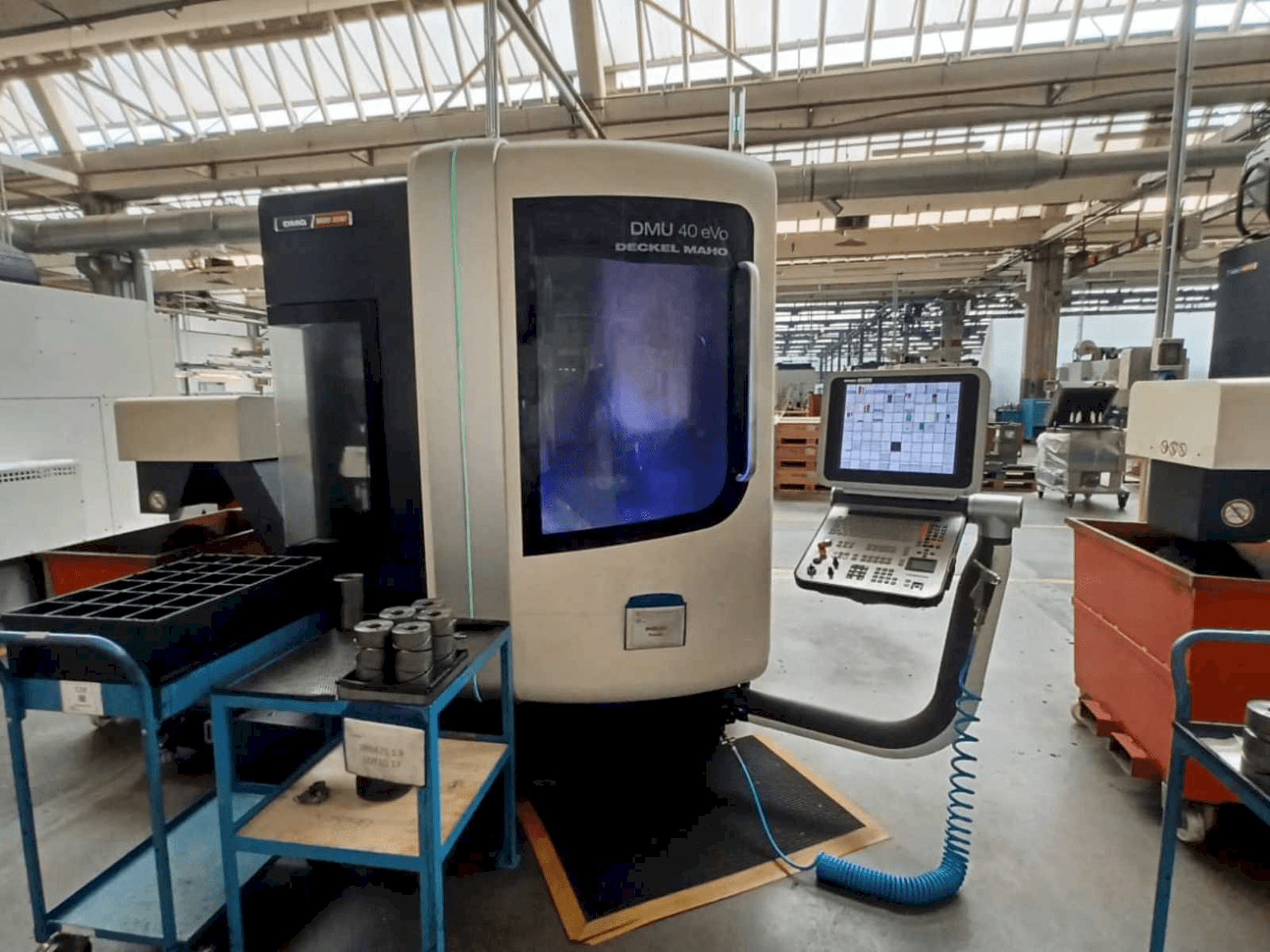Front view of DMG DMU 40 evo machine
