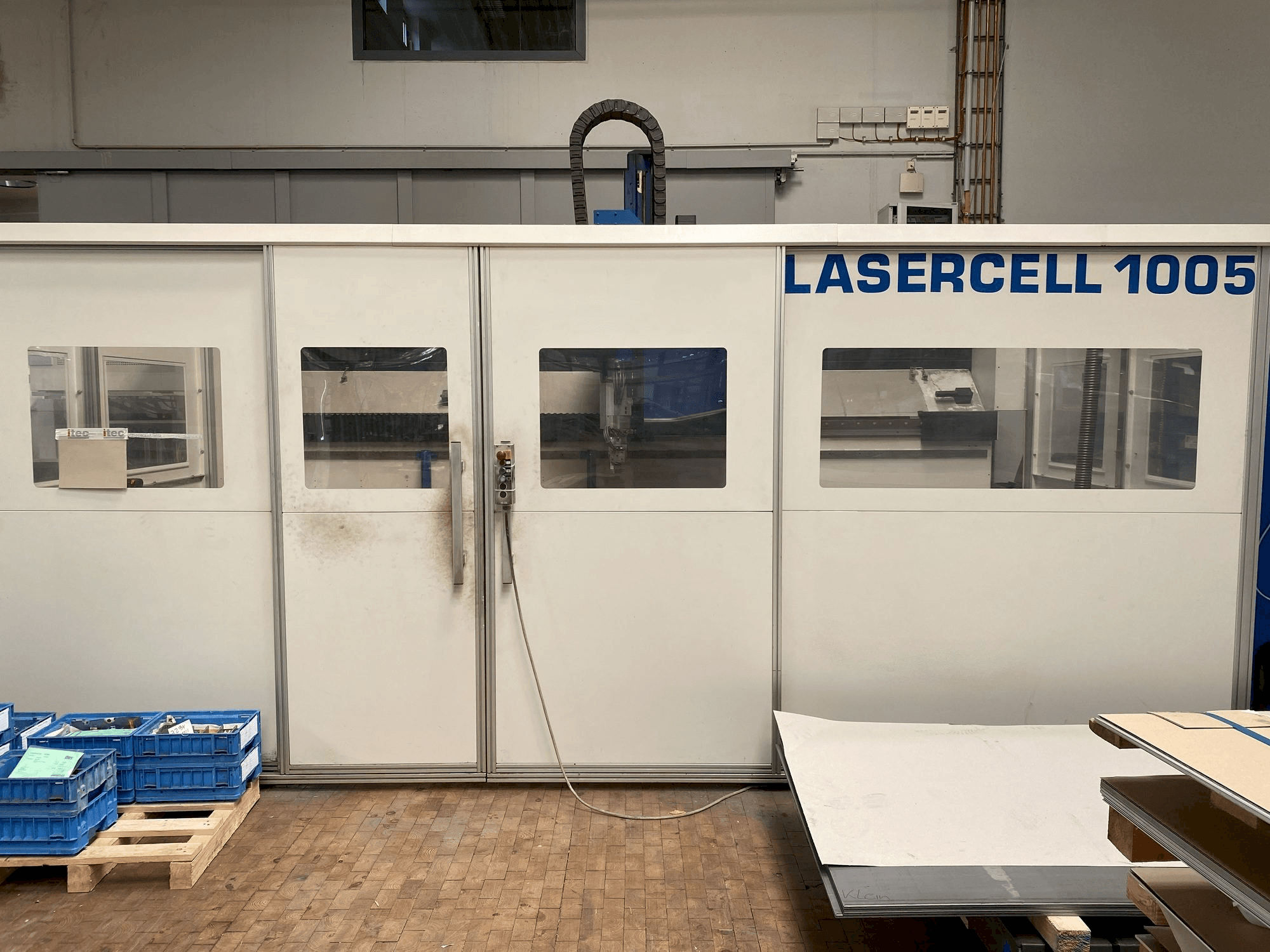 Front view of Trumpf TLC 1005 machine