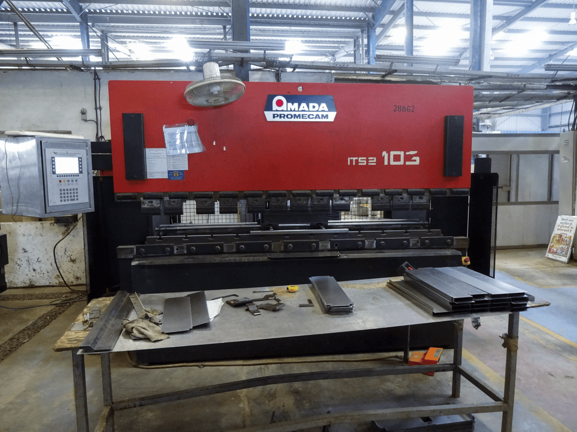 Front view of AMADA IT S2 103 machine