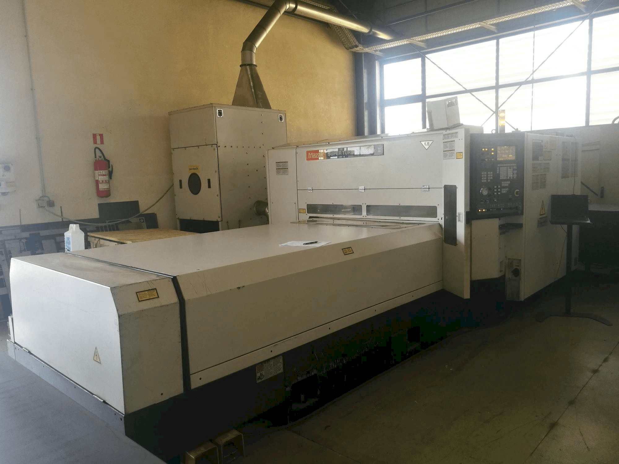 Front view of Mazak Super Turbo-X 48 Mk II machine