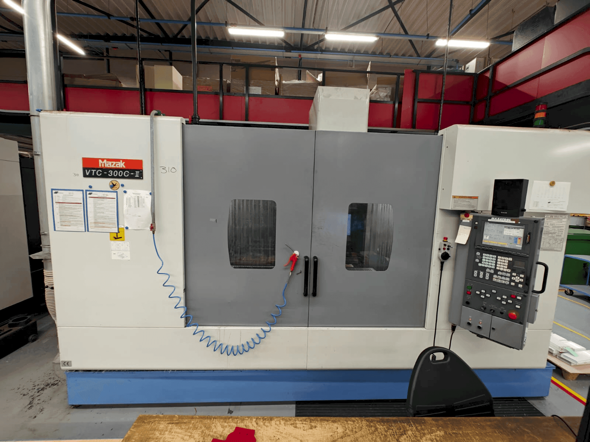 Front view of Mazak VTC-300C machine