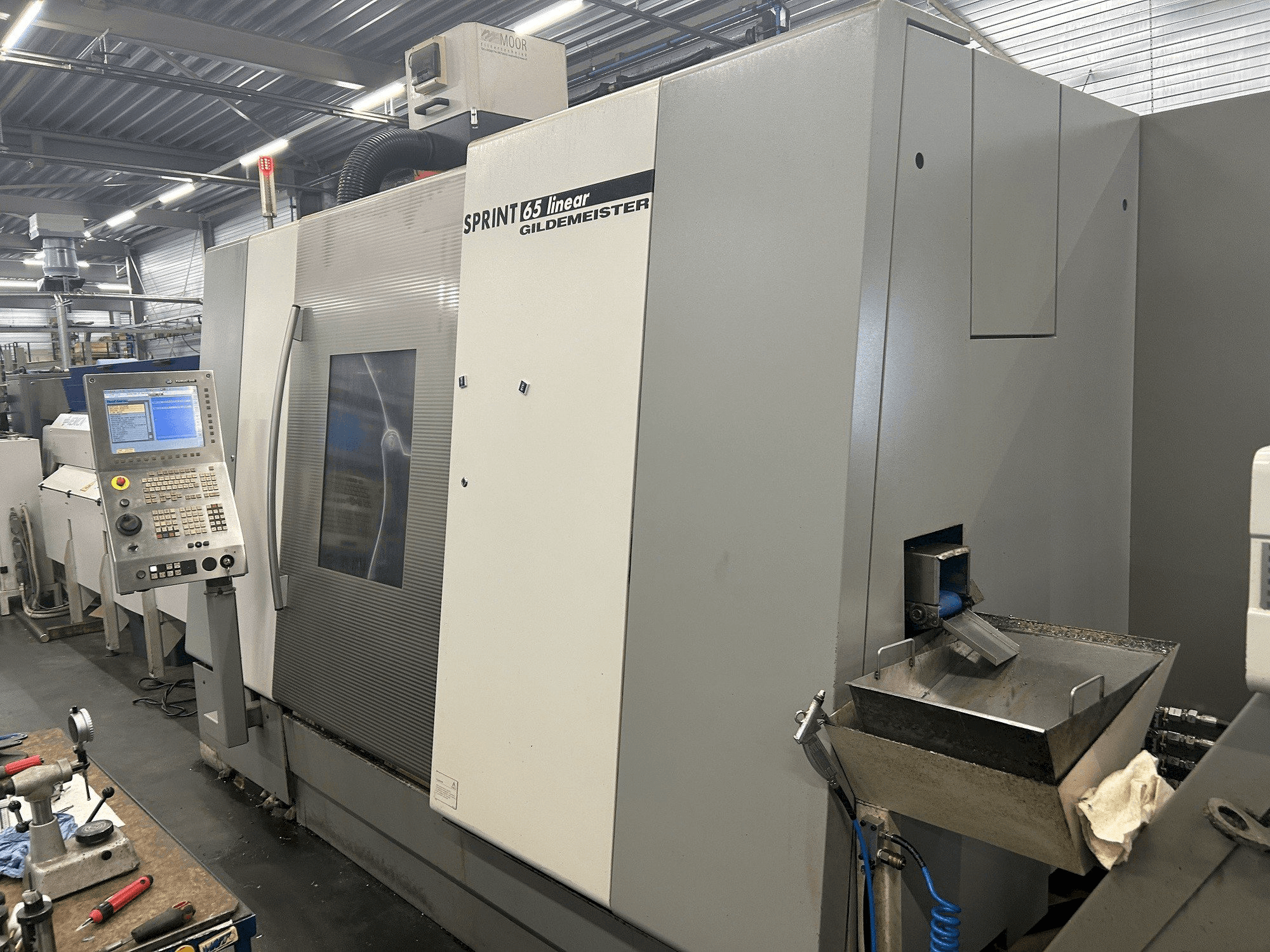 Front view of Gildemeister Sprint 65 linear machine